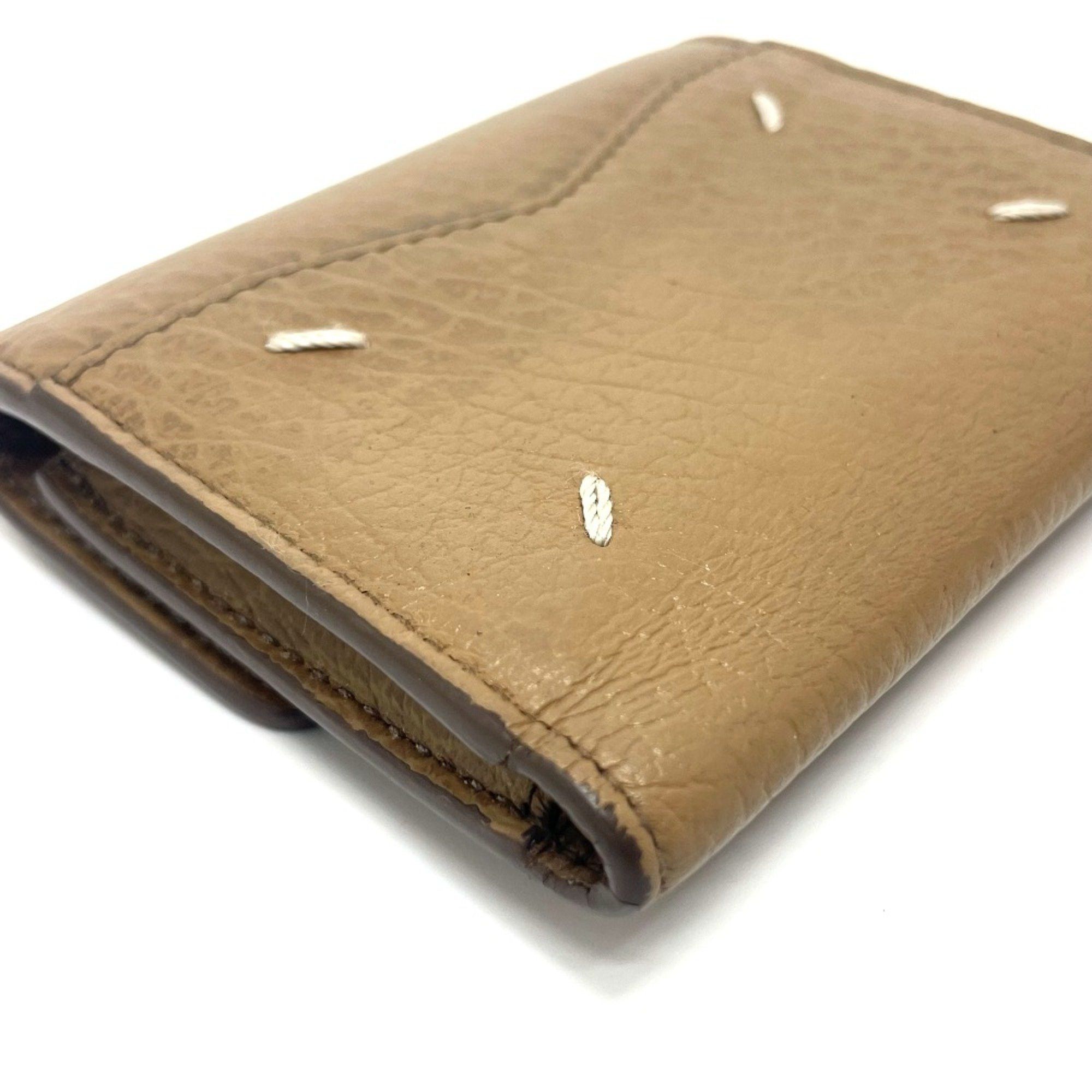 Maison Margiela Maison Margiela S56UI0136 Trifold wallet BeigeBased Size ONE SIZE - 4 Thumbnail