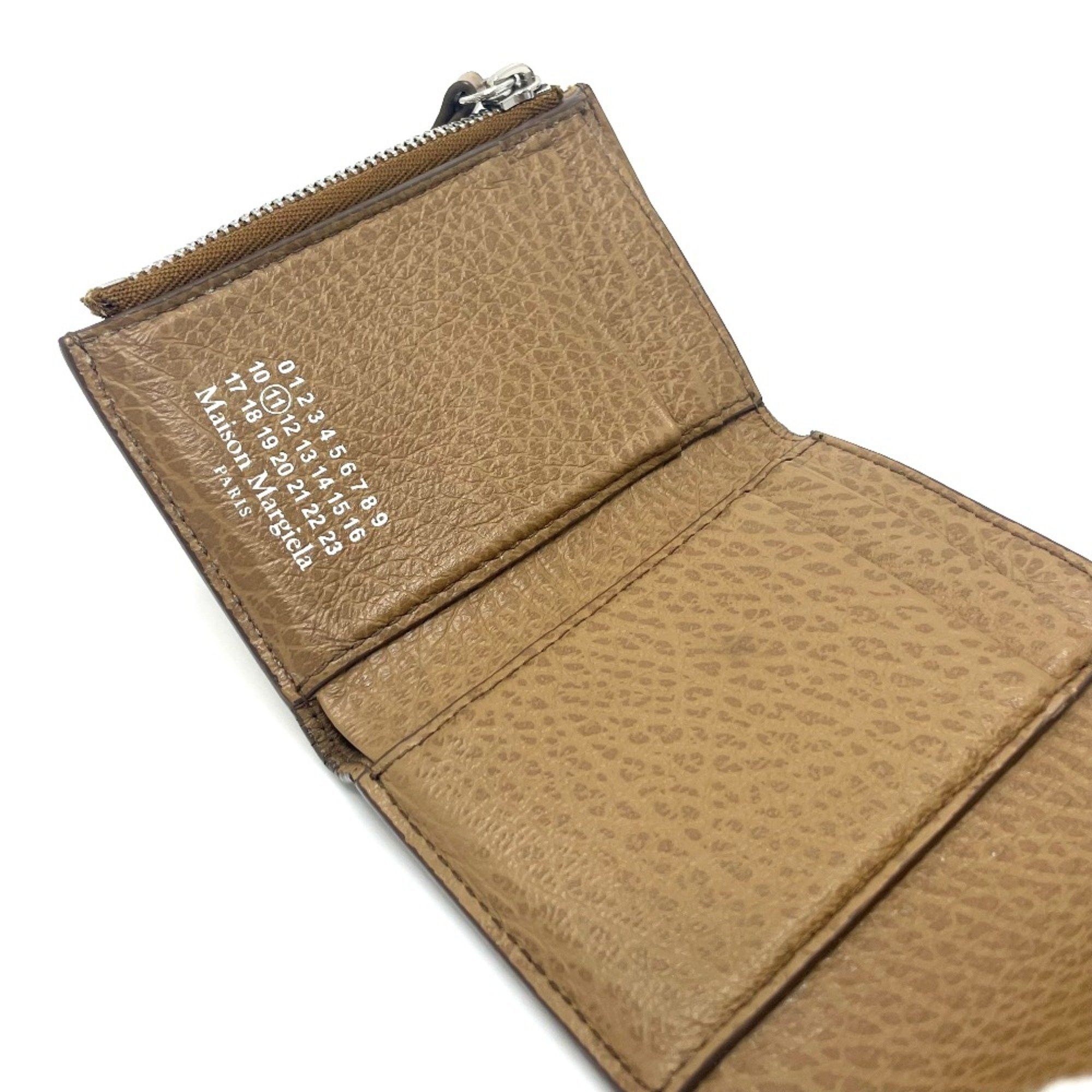 Maison Margiela Maison Margiela S56UI0136 Trifold wallet BeigeBased Size ONE SIZE - 6 Thumbnail