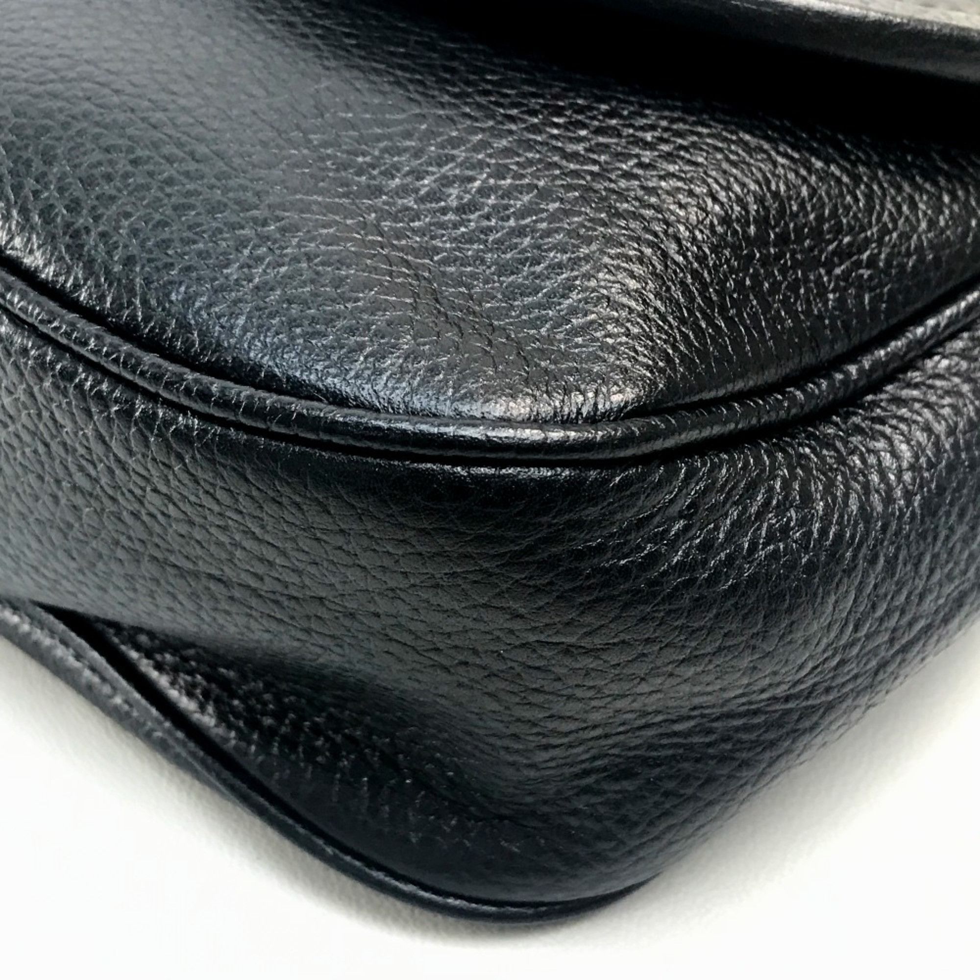 Michael Kors Michael Kors 30F6AJYM7L With claw charm Bag Shoulder Bag Black x GoldHardware Size ONE SIZE - 4 Thumbnail