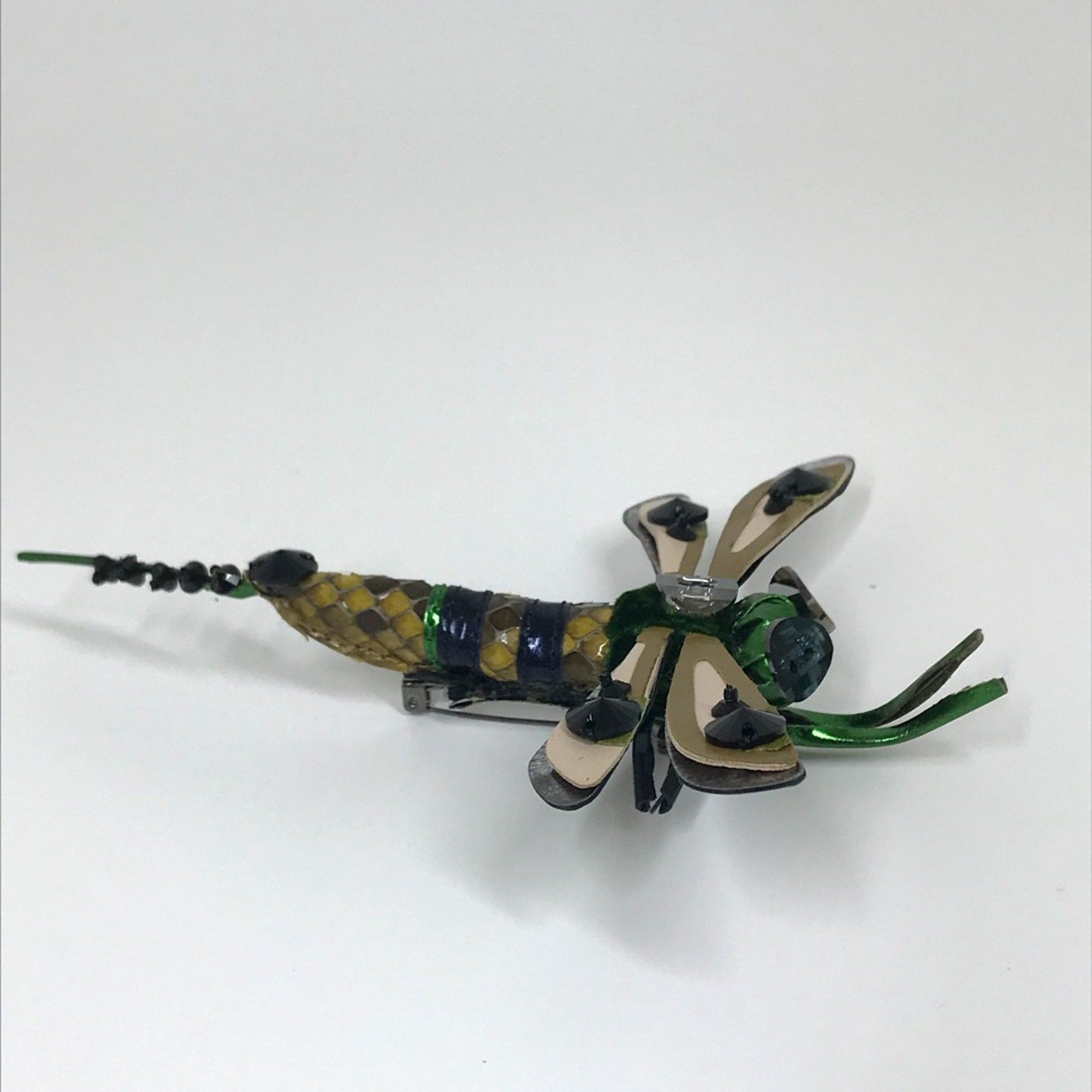 Miu Miu Miu Miu Dragonfly Accessories Brooch Green x pink Size ONE SIZE - 3 Thumbnail
