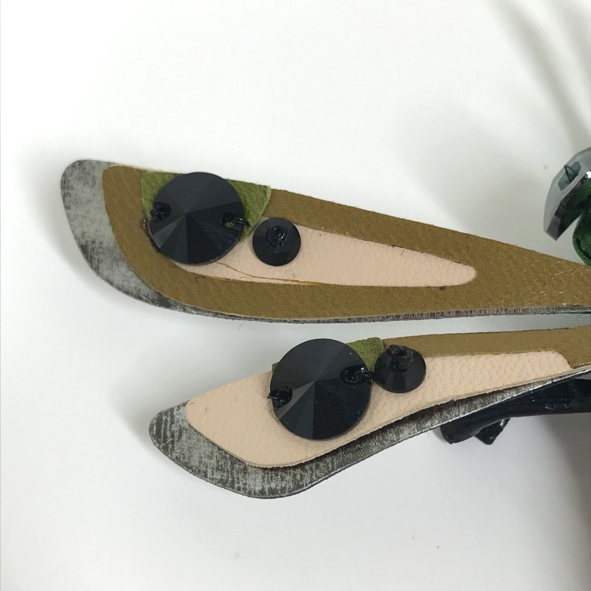 Miu Miu Miu Miu Dragonfly Accessories Brooch Green x pink Size ONE SIZE - 6 Thumbnail