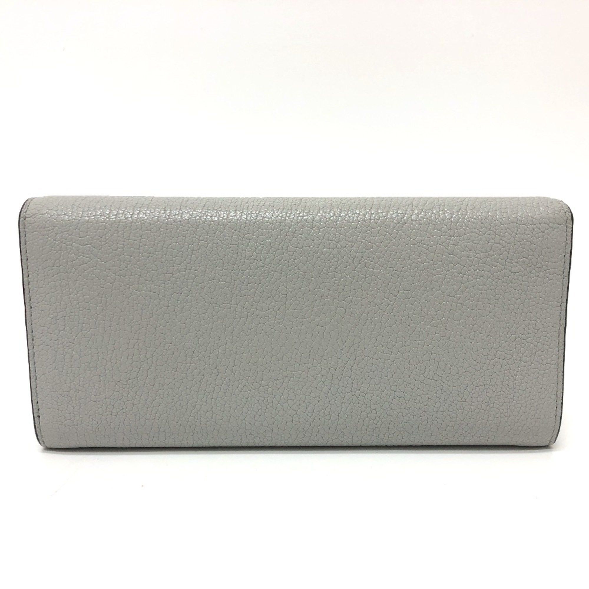 Miu Miu Miu Miu 5MH109 logo Bifold Long Wallet gray Black/SilverHardware Size ONE SIZE - 2 Thumbnail