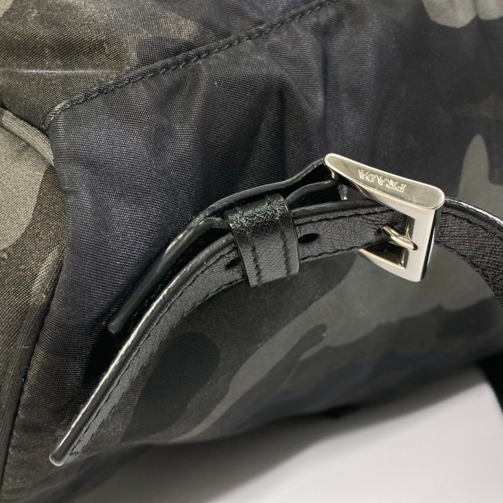 Prada PRADA triangle logo triangle logo Backpack Backpack Green Size ONE SIZE - 11 Thumbnail