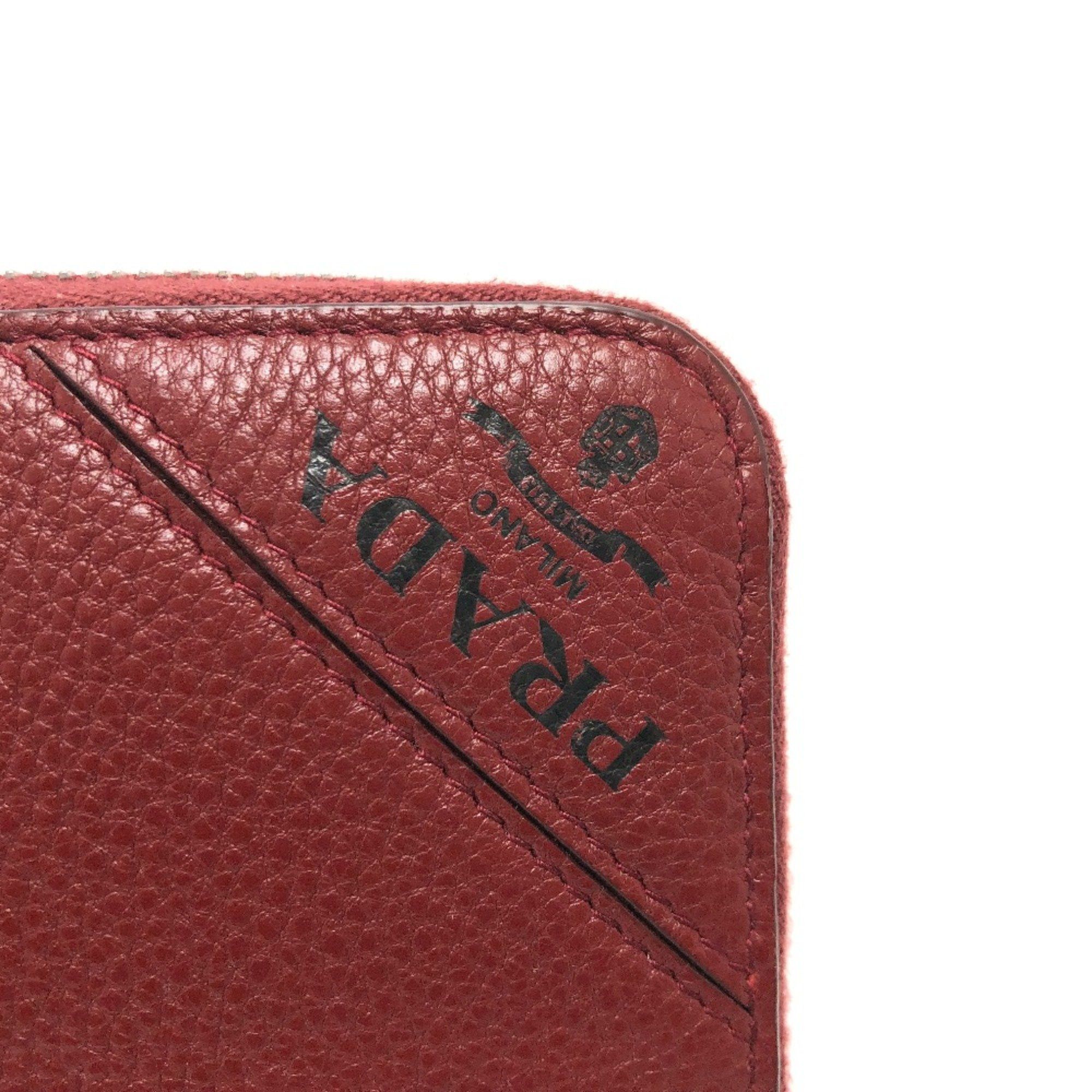 Prada PRADA 2ML317 Logo gradient Wallet Long Wallet RedBased SilverHardware Size ONE SIZE - 7 Thumbnail