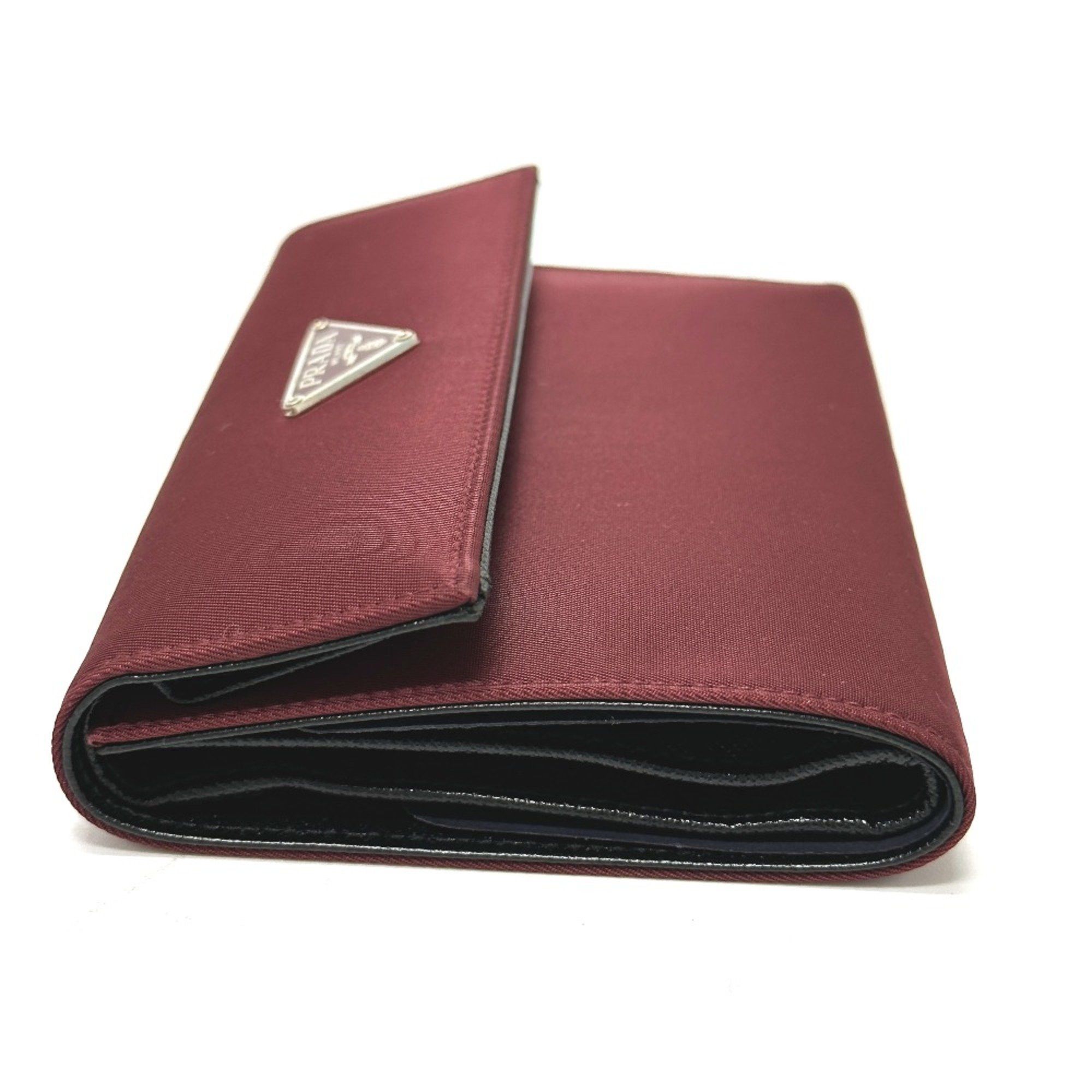 Prada PRADA Compact wallet Trifold wallet wine-red Size ONE SIZE - 5 Thumbnail