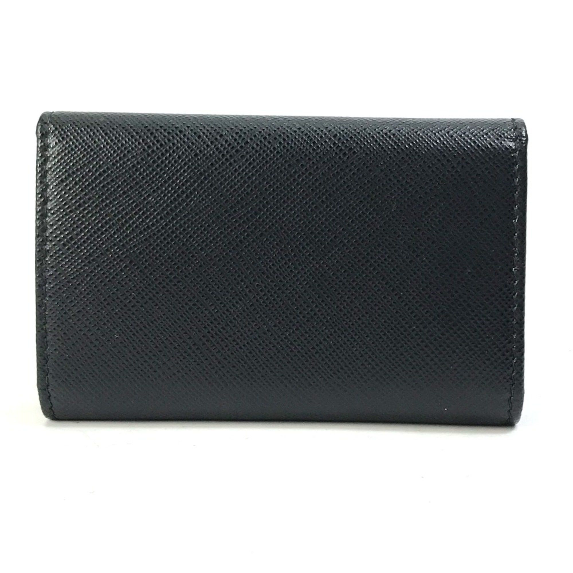 Prada PRADA 1PG004 Logo Multicolore 4-Ring Key Case Black x pink Size ONE SIZE - 2 Thumbnail