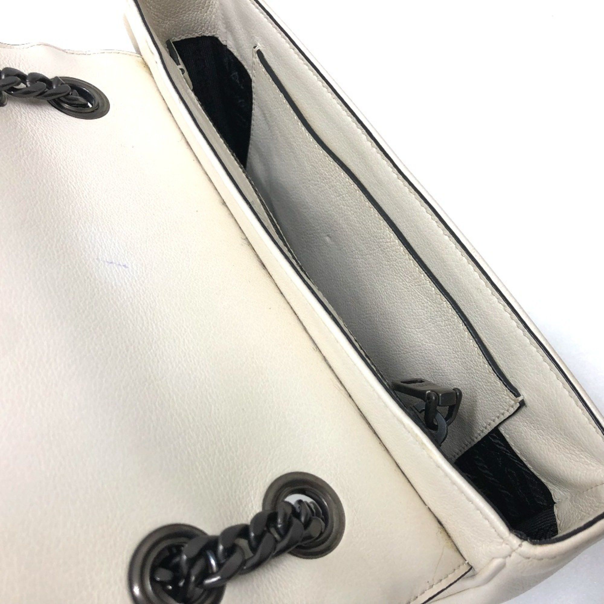 Prada PRADA 1BD147 Logo studs Bag 2WAY Shoulder Bag White Size ONE SIZE - 12 Thumbnail