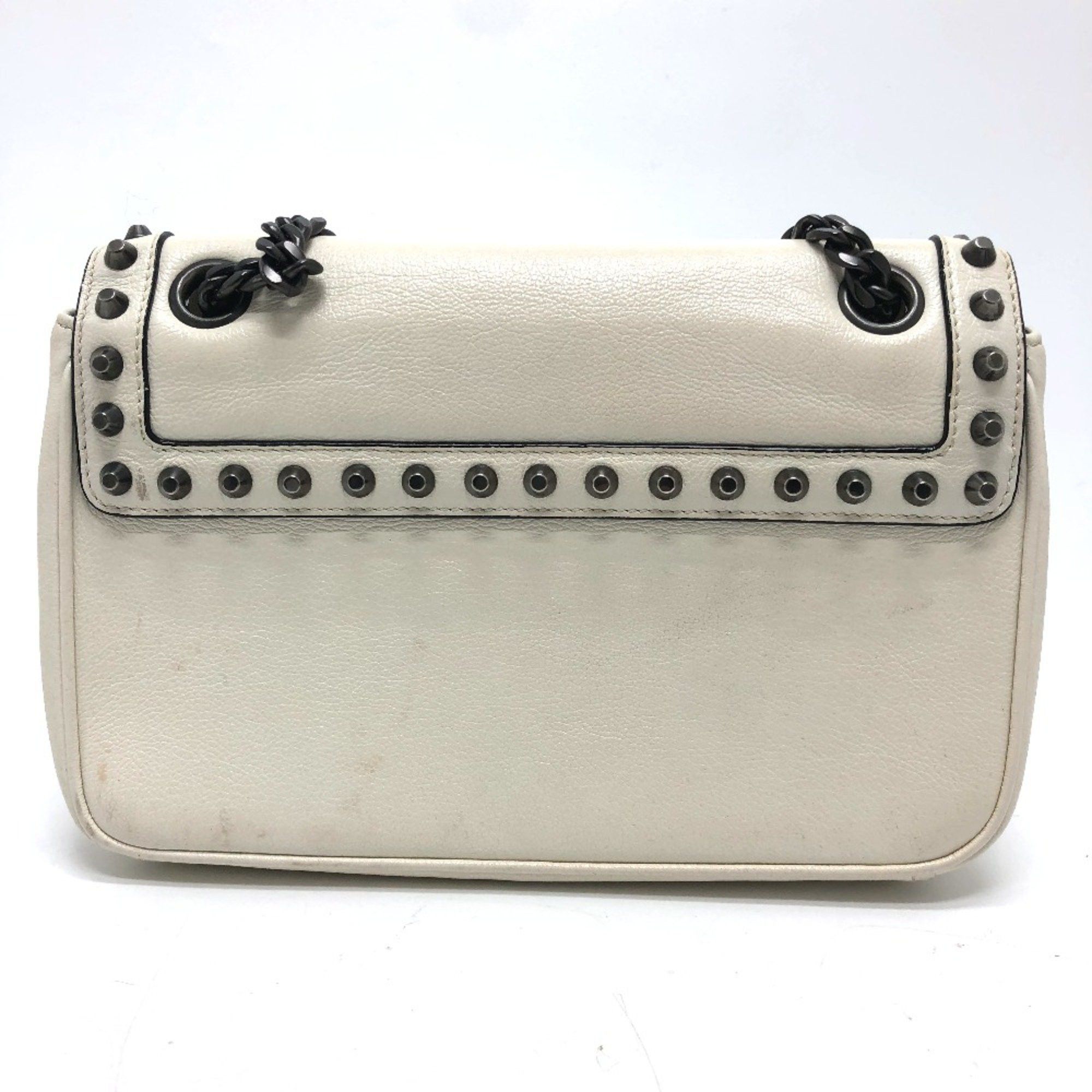 Prada PRADA 1BD147 Logo studs Bag 2WAY Shoulder Bag White Size ONE SIZE - 3 Thumbnail