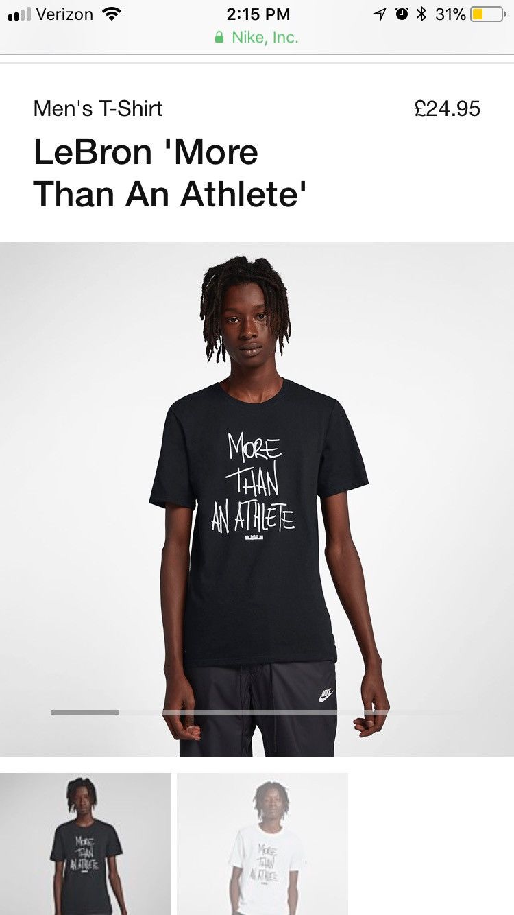 More than an athlete nike shirt hotsell