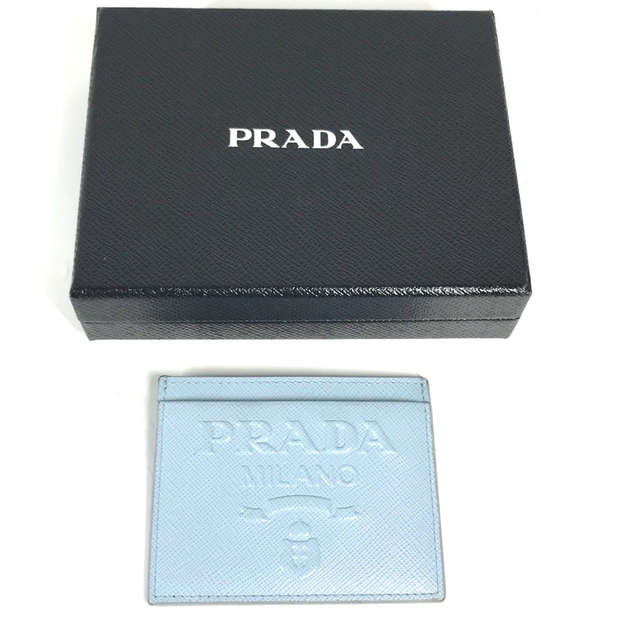 Prada PRADA Business Card Holder Pass Case Card Case Light blue Size ONE SIZE - 2 Thumbnail