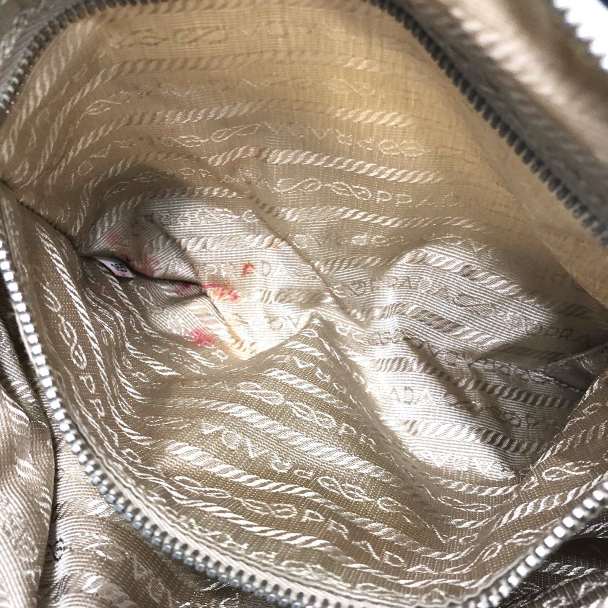 Prada PRADA logo Bag Hand Bag Shoulder Bag White Metal fittingsGold Size ONE SIZE - 15 Thumbnail