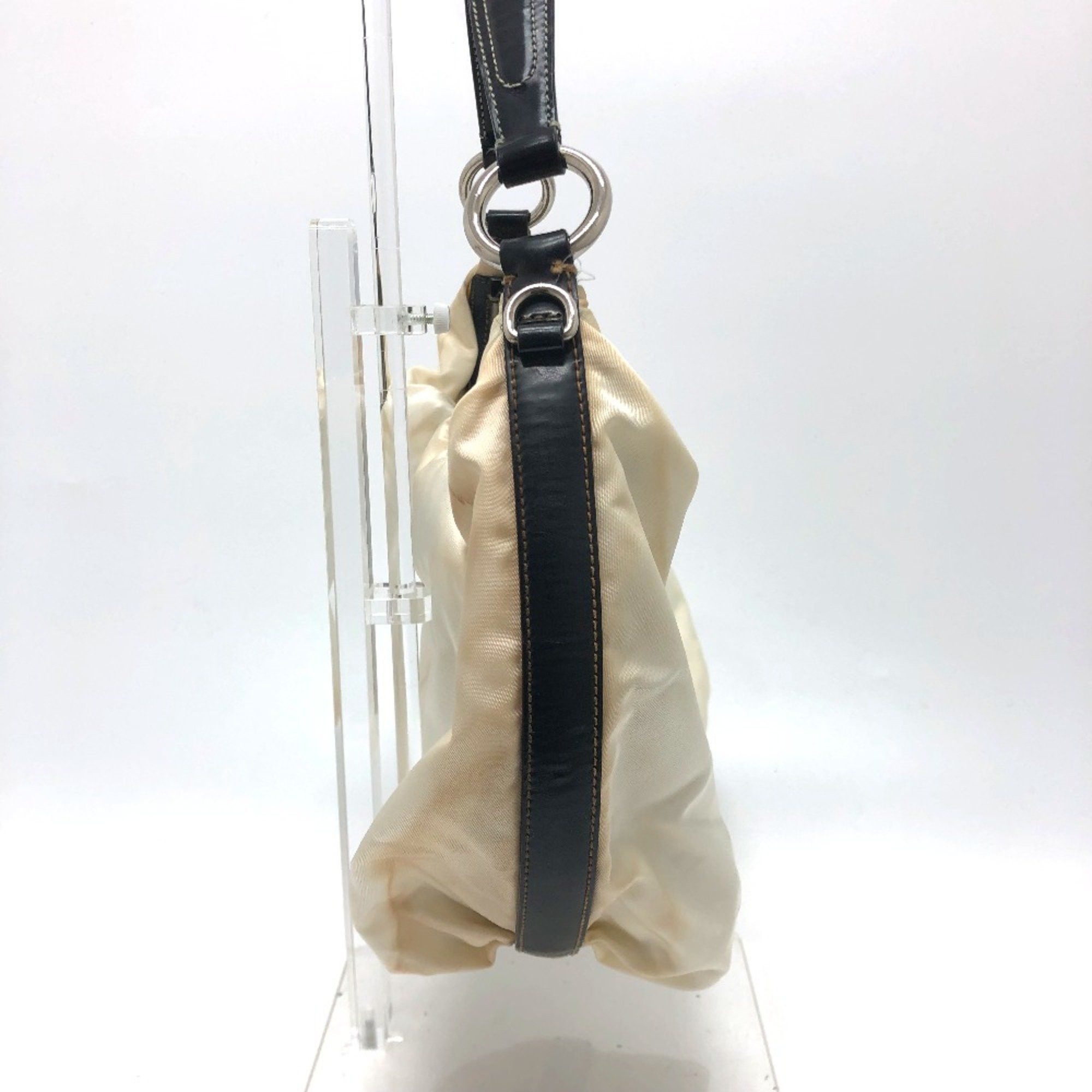 Prada PRADA logo Bag Hand Bag Shoulder Bag White Metal fittingsGold Size ONE SIZE - 4 Thumbnail