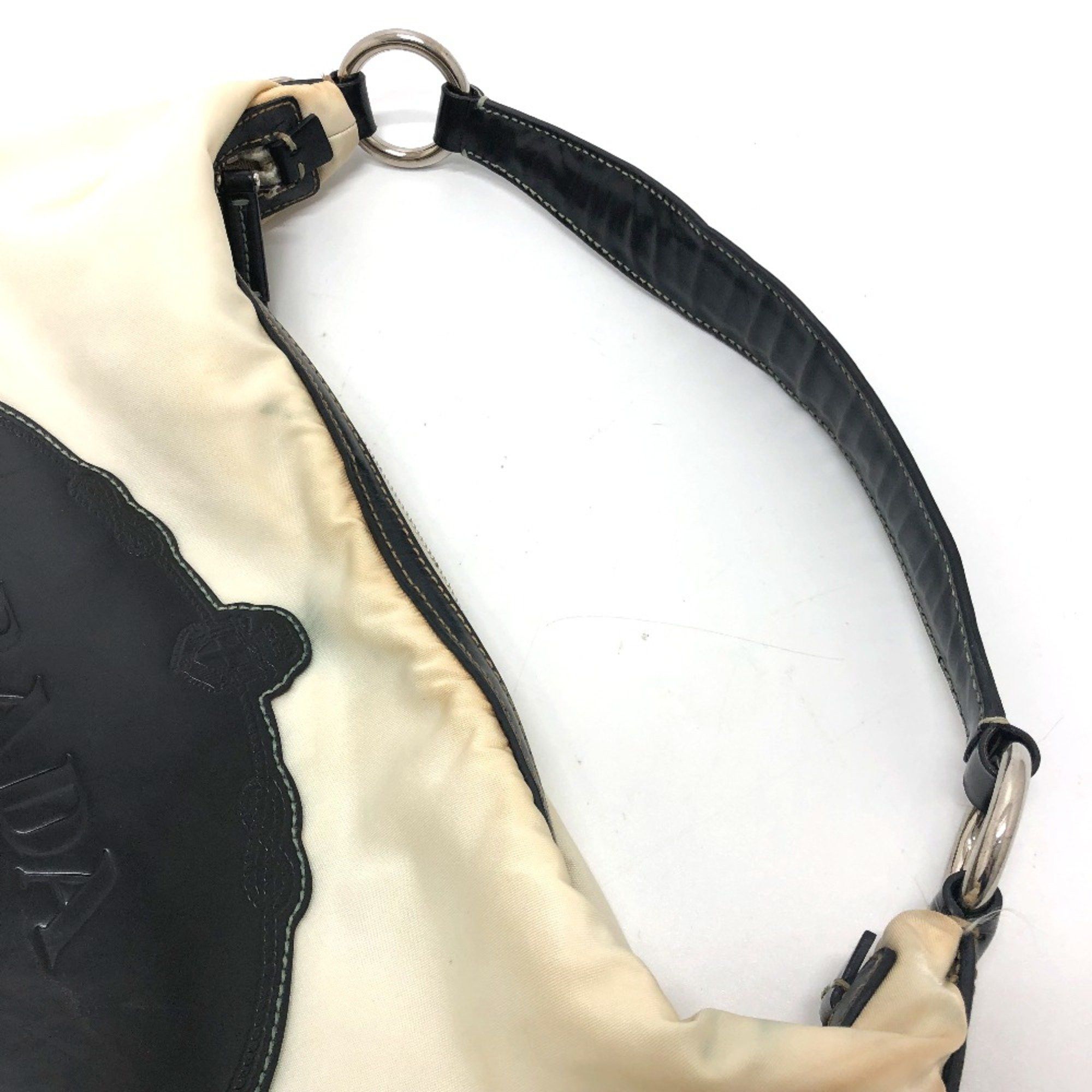 Prada PRADA logo Bag Hand Bag Shoulder Bag White Metal fittingsGold Size ONE SIZE - 9 Thumbnail