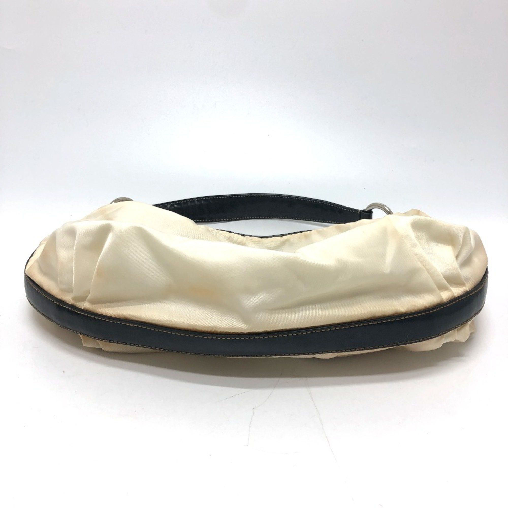 Prada PRADA logo Bag Hand Bag Shoulder Bag White Metal fittingsGold Size ONE SIZE - 5 Thumbnail