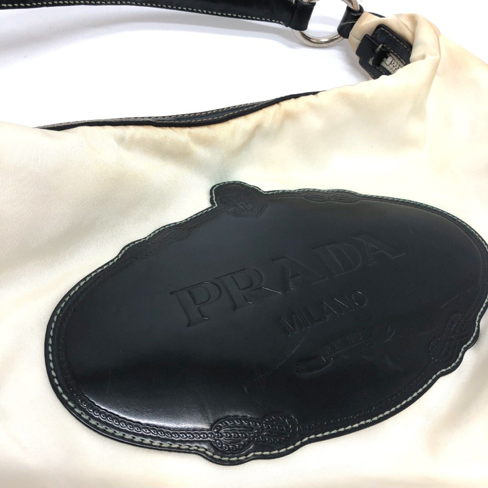 Prada PRADA logo Bag Hand Bag Shoulder Bag White Metal fittingsGold Size ONE SIZE - 8 Thumbnail