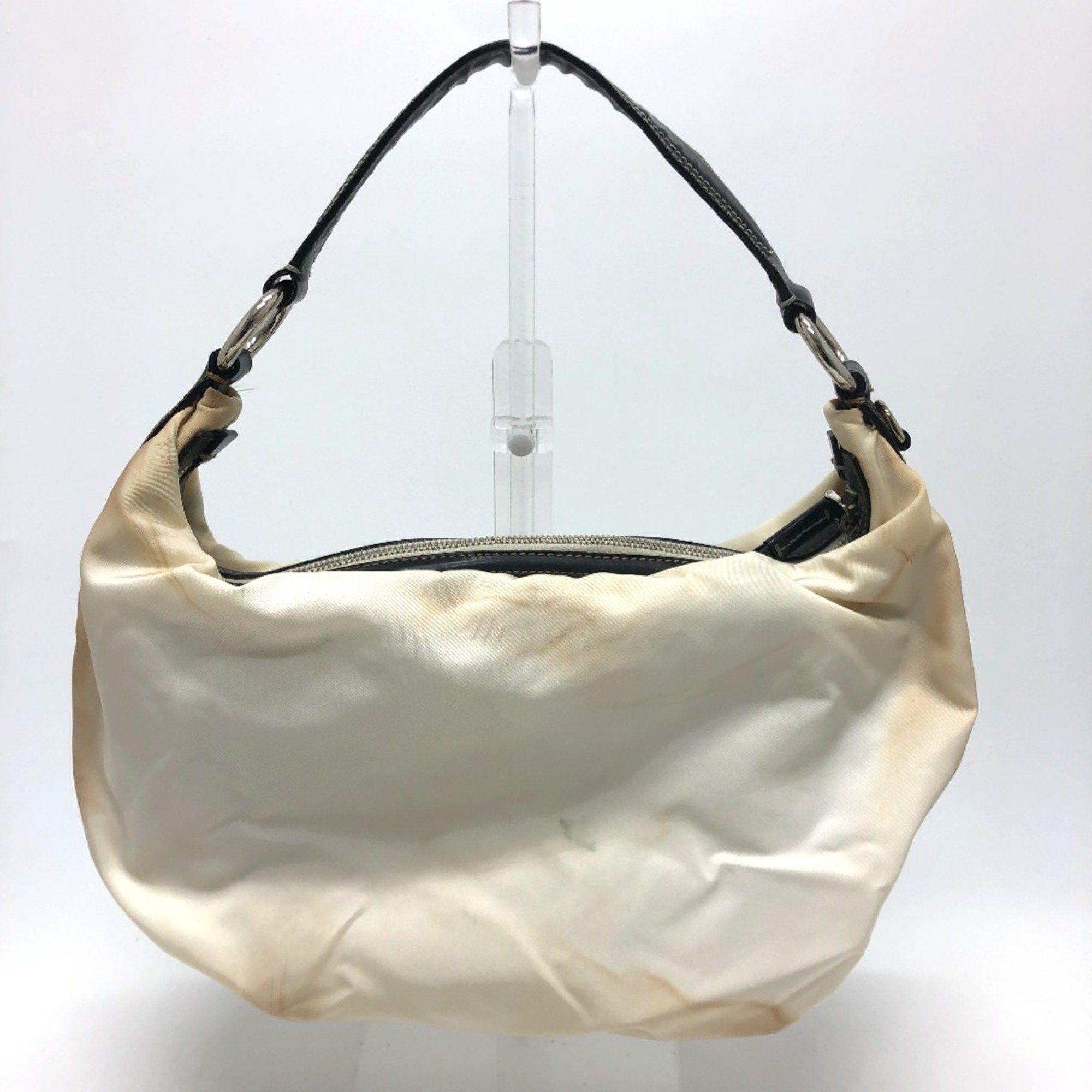 Prada PRADA logo Bag Hand Bag Shoulder Bag White Metal fittingsGold Size ONE SIZE - 2 Thumbnail
