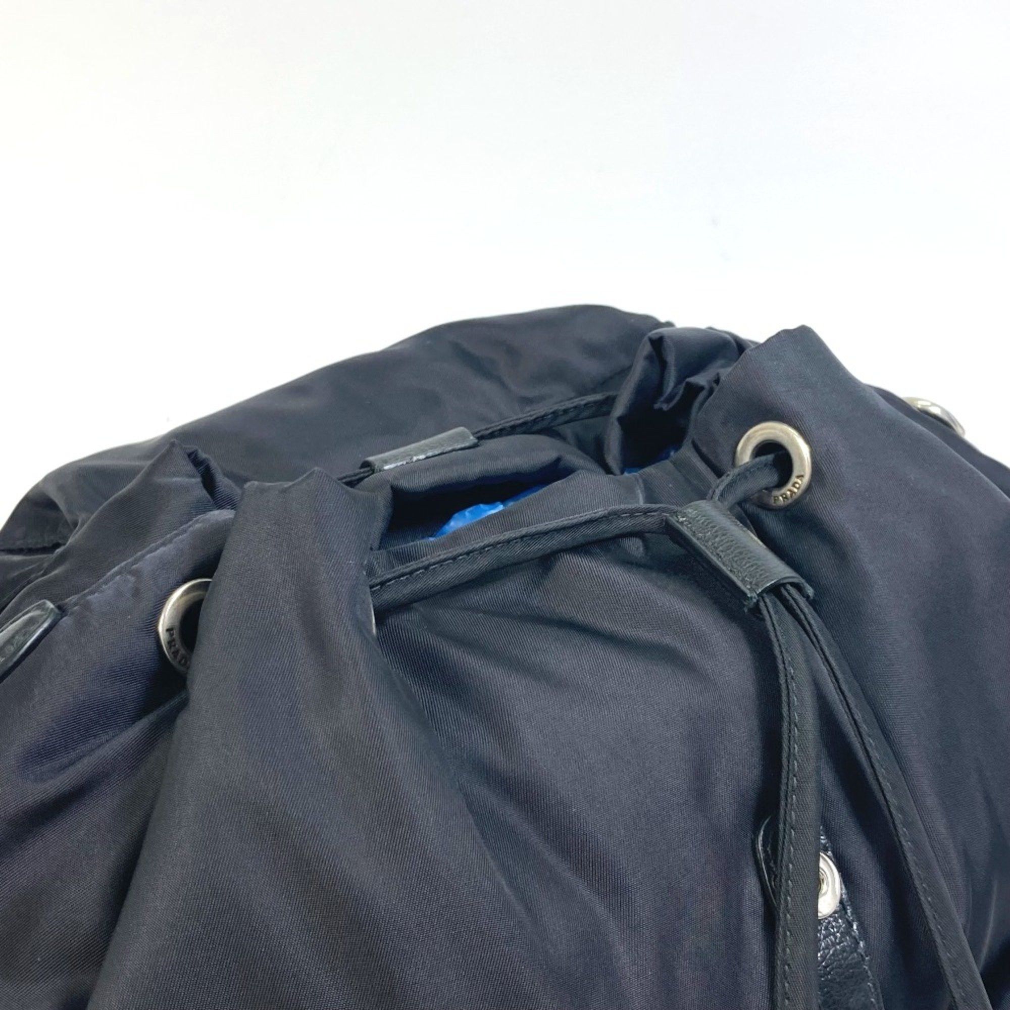 Prada PRADA 1BZ811 logo backpack bag Backpack Black SilverHardware Size ONE SIZE - 12 Thumbnail