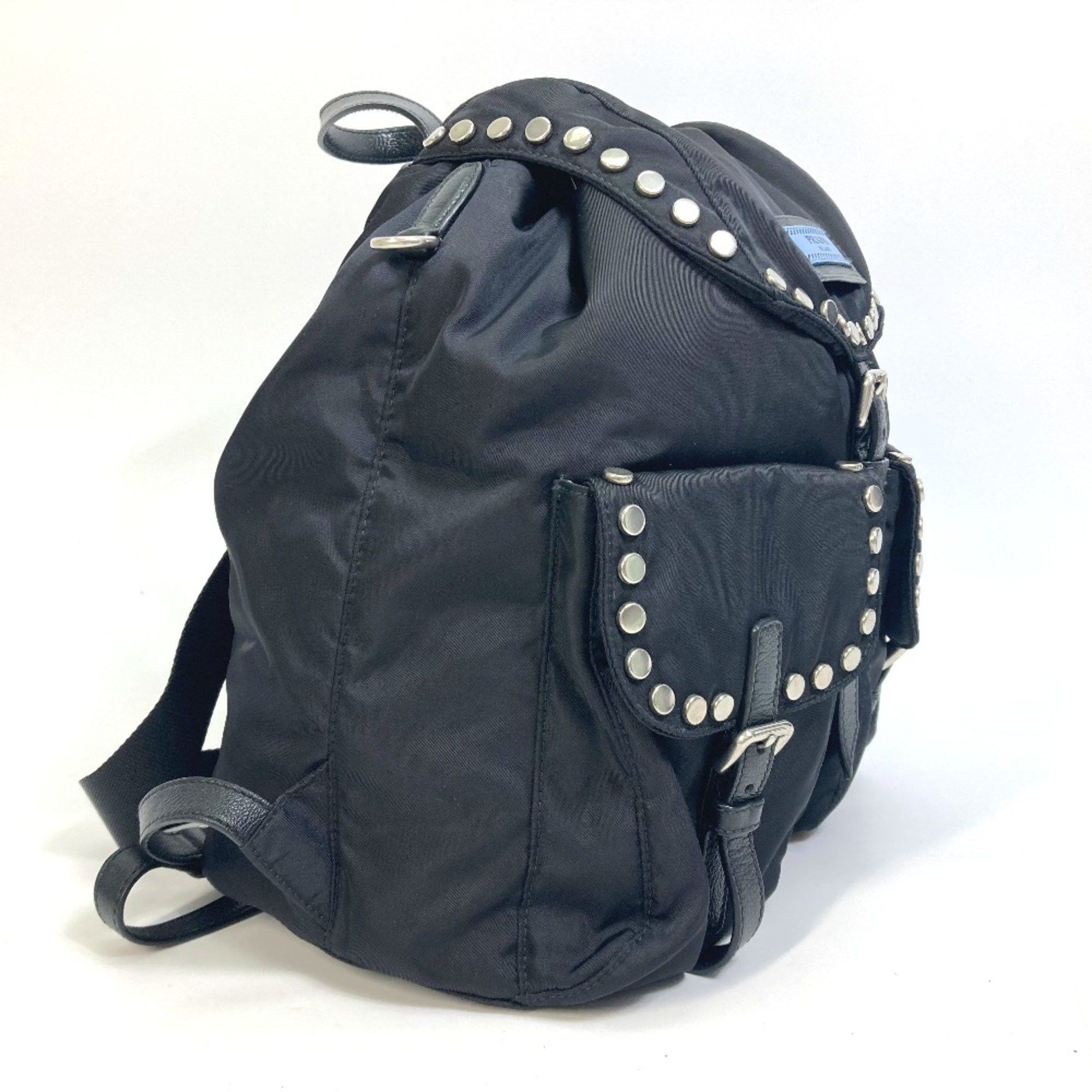 Prada PRADA 1BZ811 logo backpack bag Backpack Black SilverHardware Size ONE SIZE - 3 Thumbnail