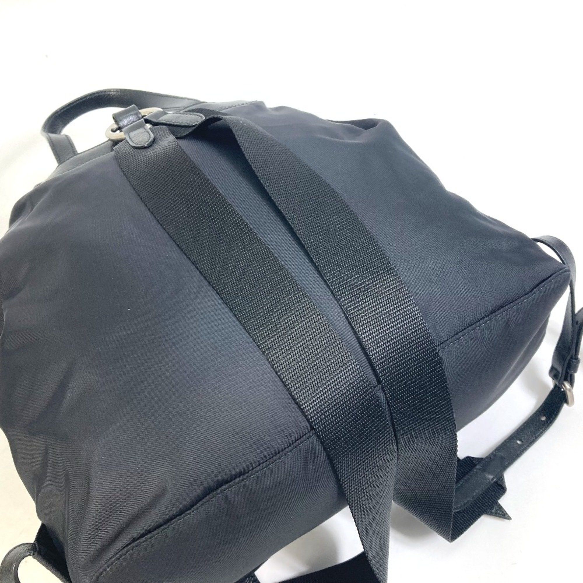 Prada PRADA 1BZ811 logo backpack bag Backpack Black SilverHardware Size ONE SIZE - 10 Thumbnail