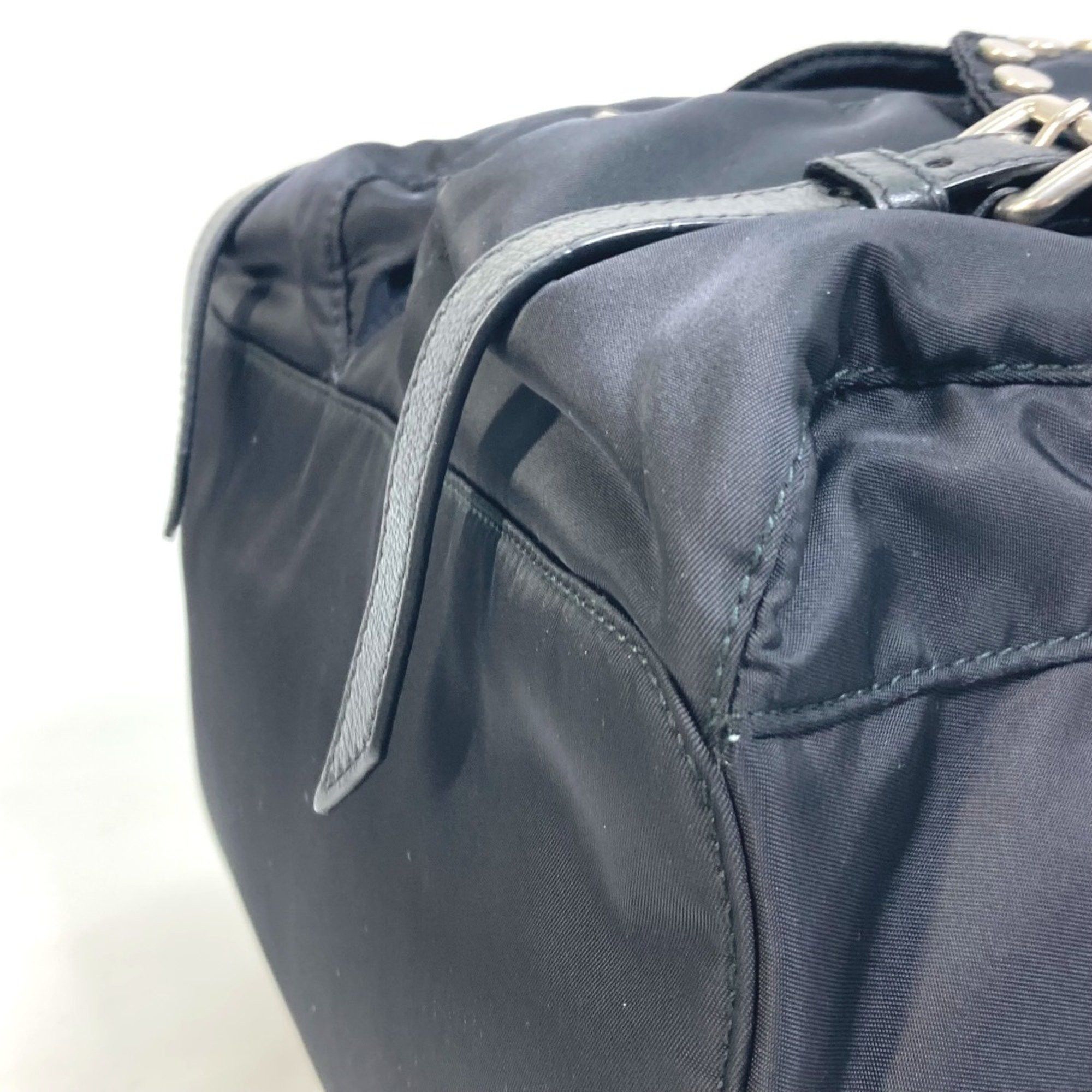 Prada PRADA 1BZ811 logo backpack bag Backpack Black SilverHardware Size ONE SIZE - 7 Thumbnail