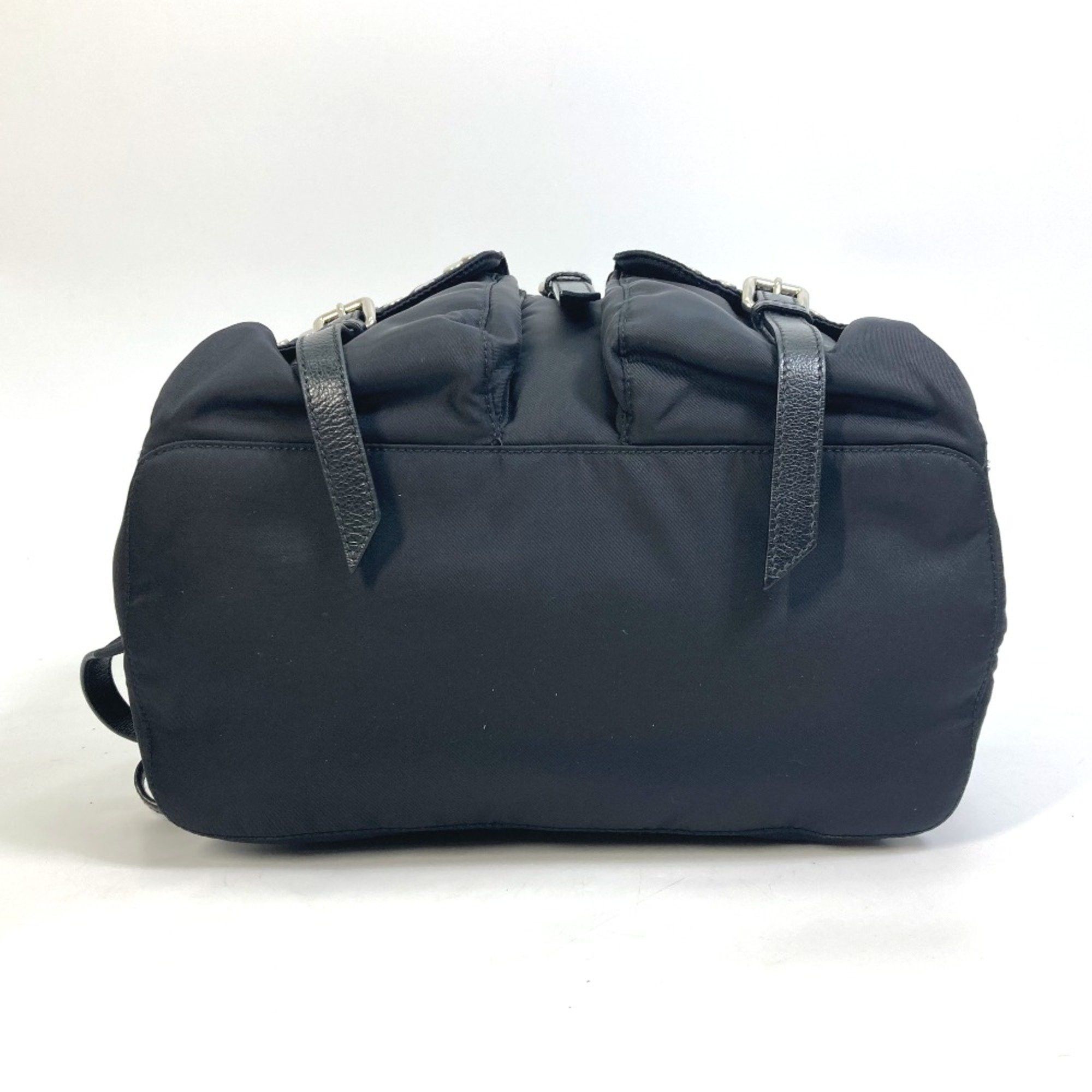 Prada PRADA 1BZ811 logo backpack bag Backpack Black SilverHardware Size ONE SIZE - 6 Thumbnail