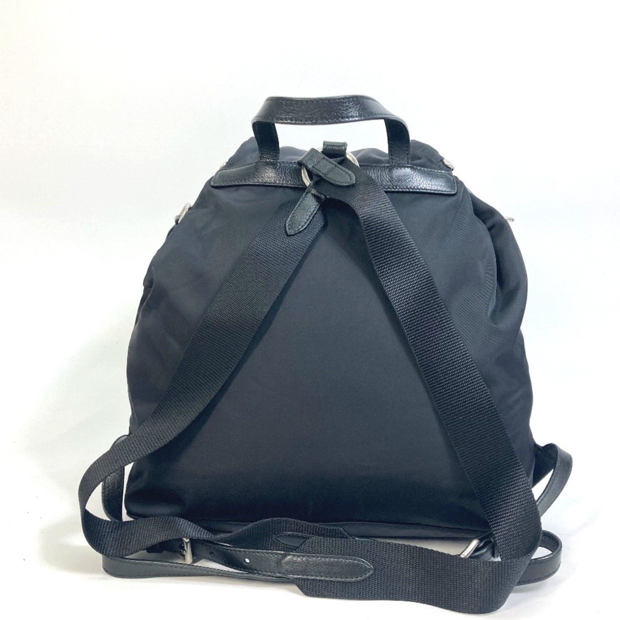 Prada PRADA 1BZ811 logo backpack bag Backpack Black SilverHardware Size ONE SIZE - 2 Thumbnail