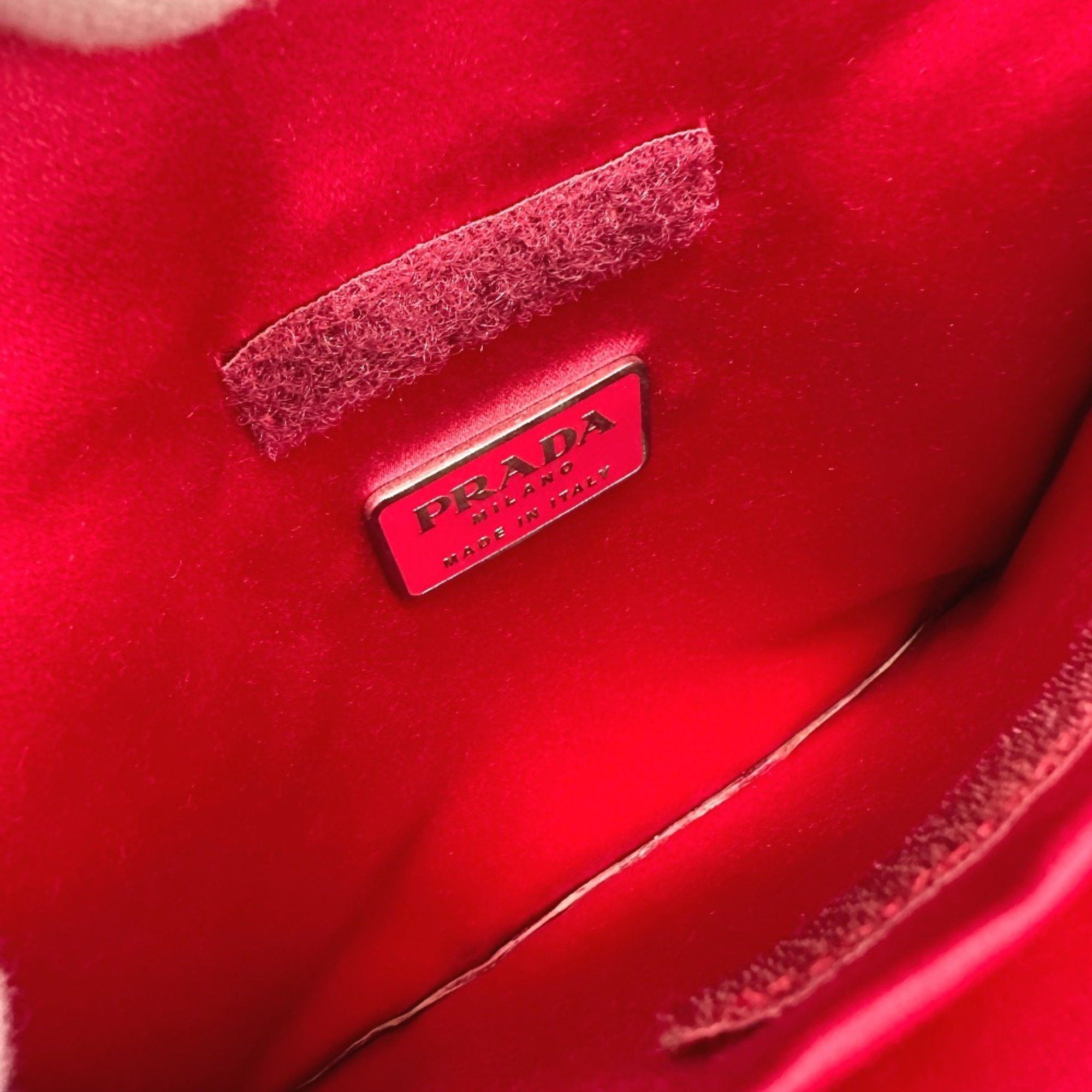 Prada PRADA B8212 Logo Plate Bag Tote Bag pink Size ONE SIZE - 10 Thumbnail