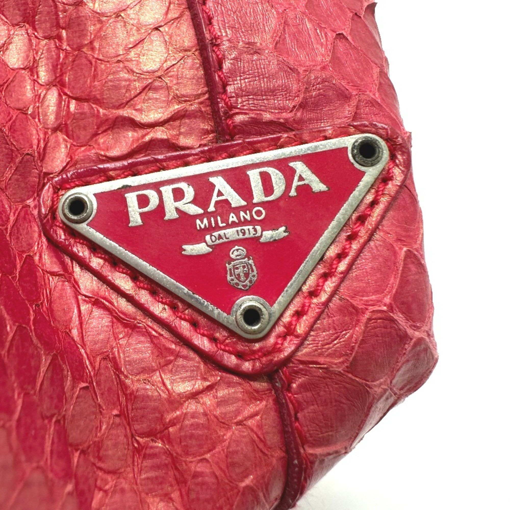 Prada PRADA B8212 Logo Plate Bag Tote Bag pink Size ONE SIZE - 6 Thumbnail