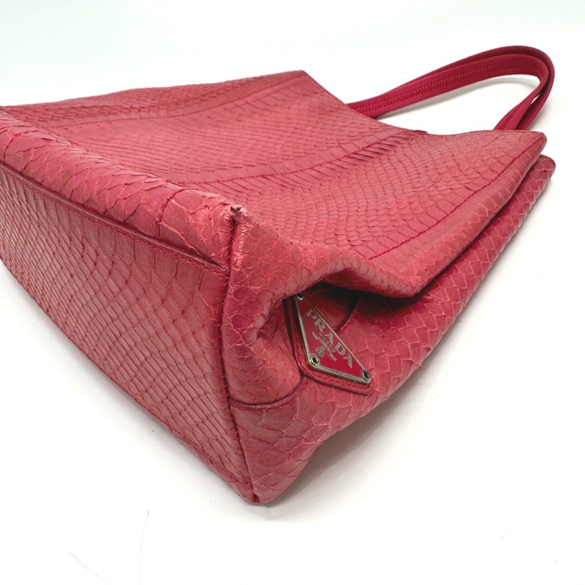 Prada PRADA B8212 Logo Plate Bag Tote Bag pink Size ONE SIZE - 4 Thumbnail