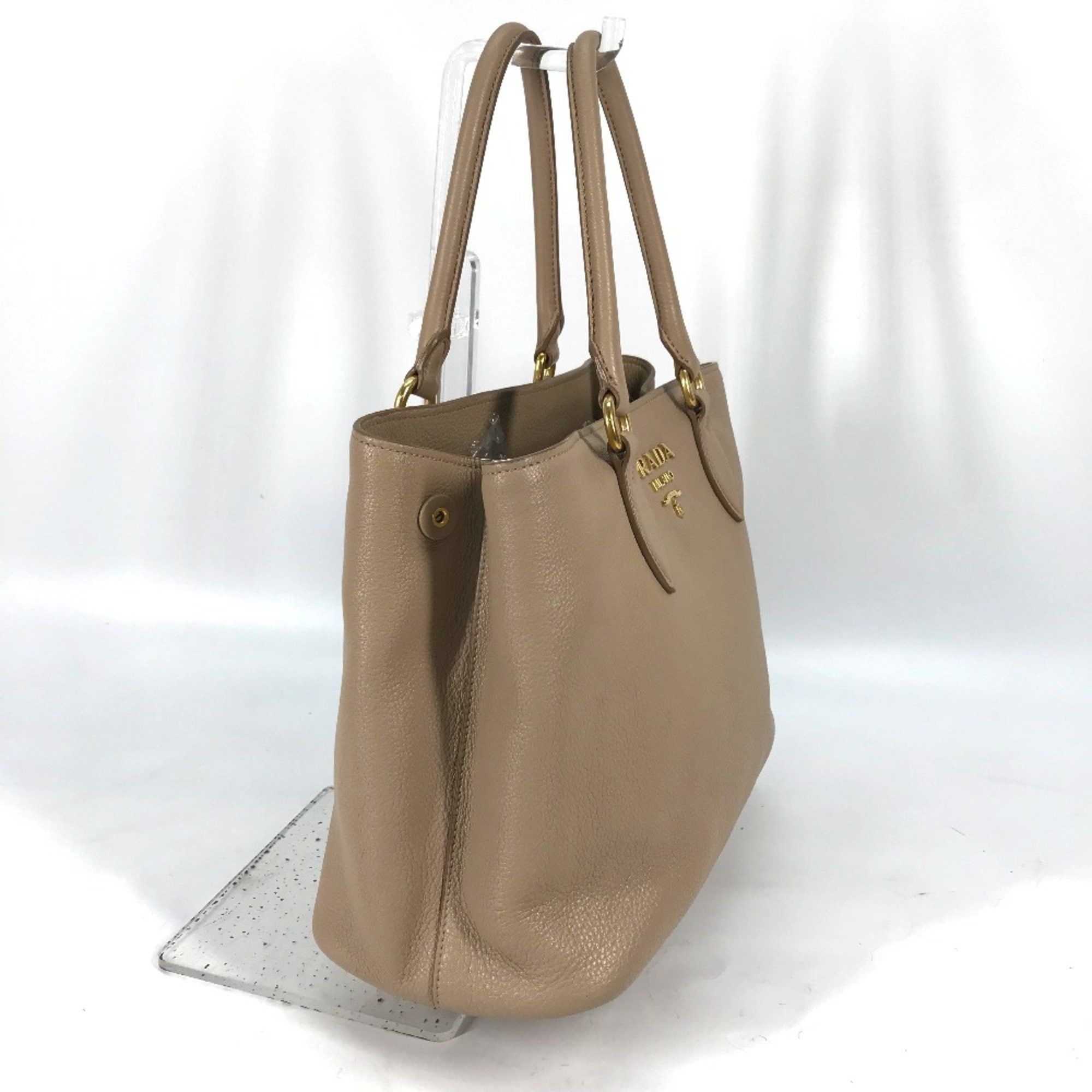 Prada PRADA 1BA058 logo 2WAY Shoulder Bag Hand Bag Beige Size ONE SIZE - 3 Thumbnail