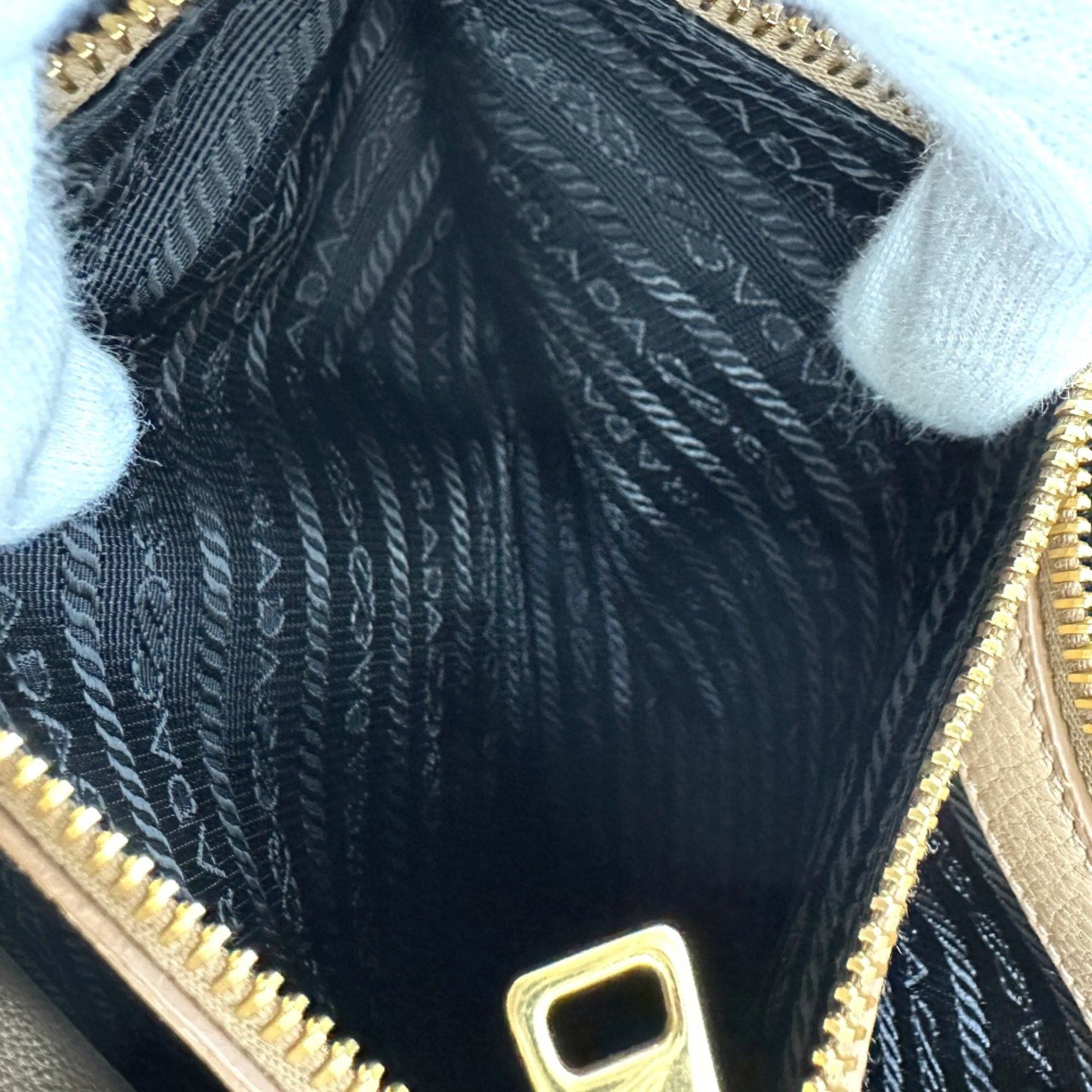 Prada PRADA 1BA058 logo 2WAY Shoulder Bag Hand Bag Beige Size ONE SIZE - 15 Thumbnail