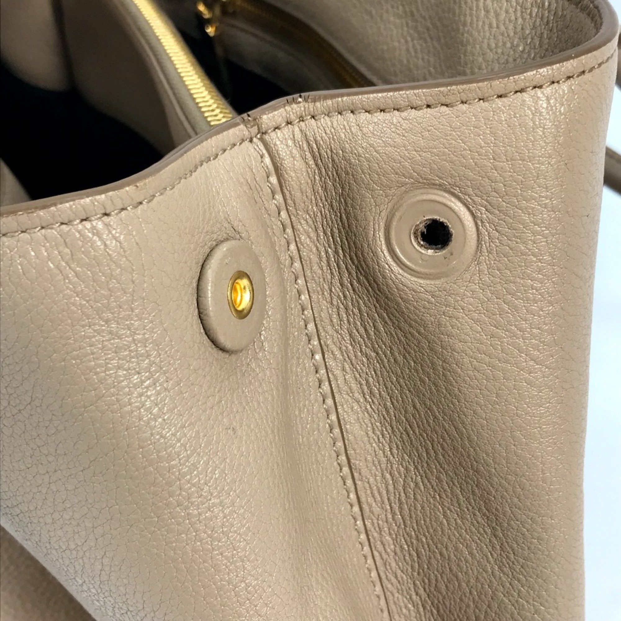 Prada PRADA 1BA058 logo 2WAY Shoulder Bag Hand Bag Beige Size ONE SIZE - 10 Thumbnail