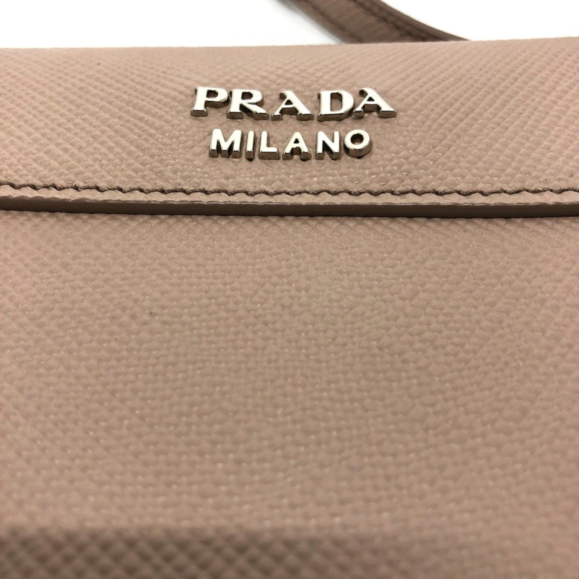 Prada PRADA BT955X logo/shoulder Bag Shoulder Bag Beige SilverHardware Size ONE SIZE - 3 Thumbnail