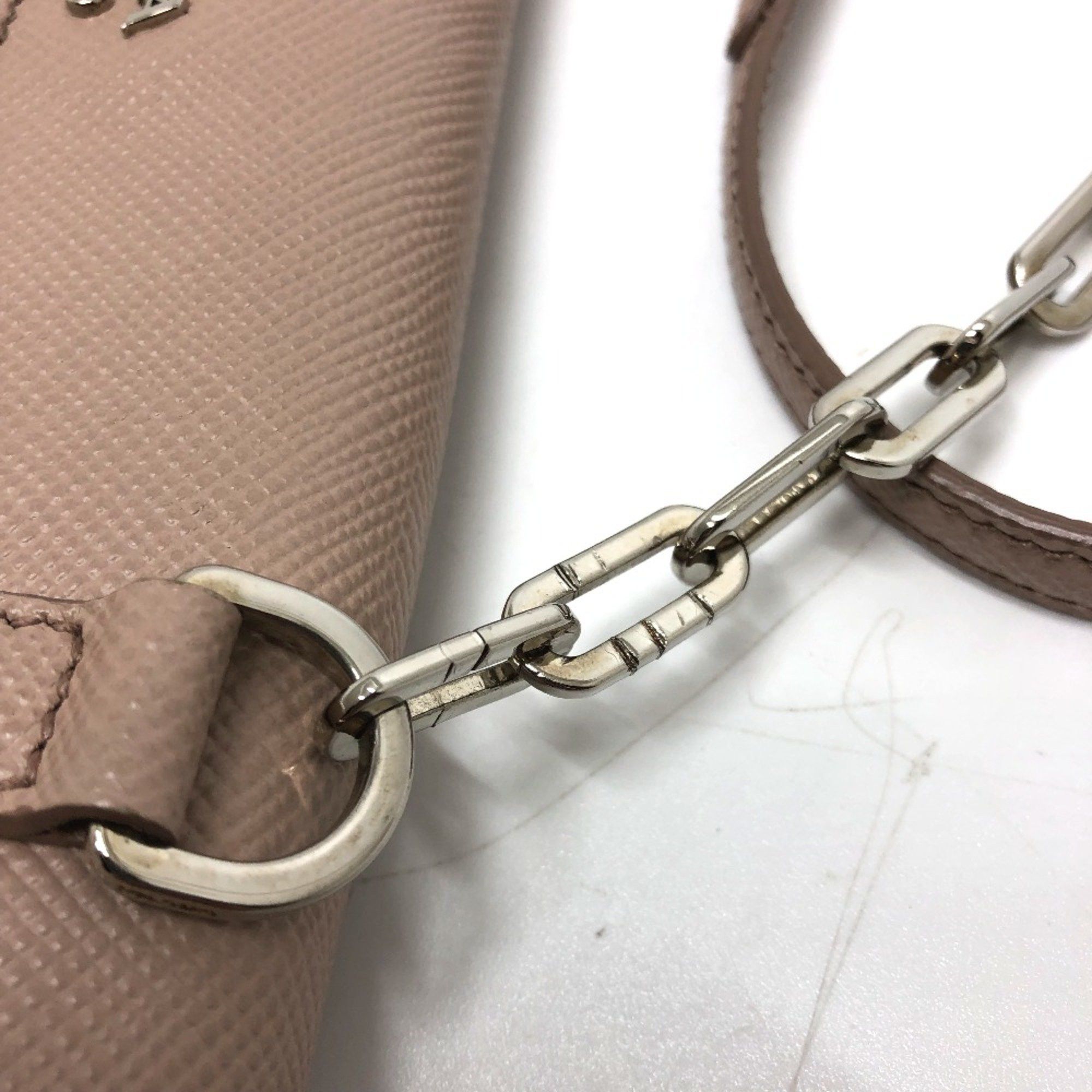 Prada PRADA BT955X logo/shoulder Bag Shoulder Bag Beige SilverHardware Size ONE SIZE - 4 Thumbnail
