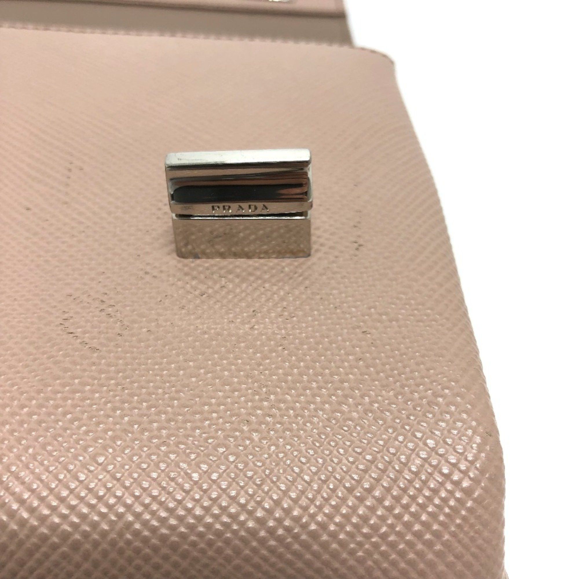 Prada PRADA BT955X logo/shoulder Bag Shoulder Bag Beige SilverHardware Size ONE SIZE - 13 Thumbnail