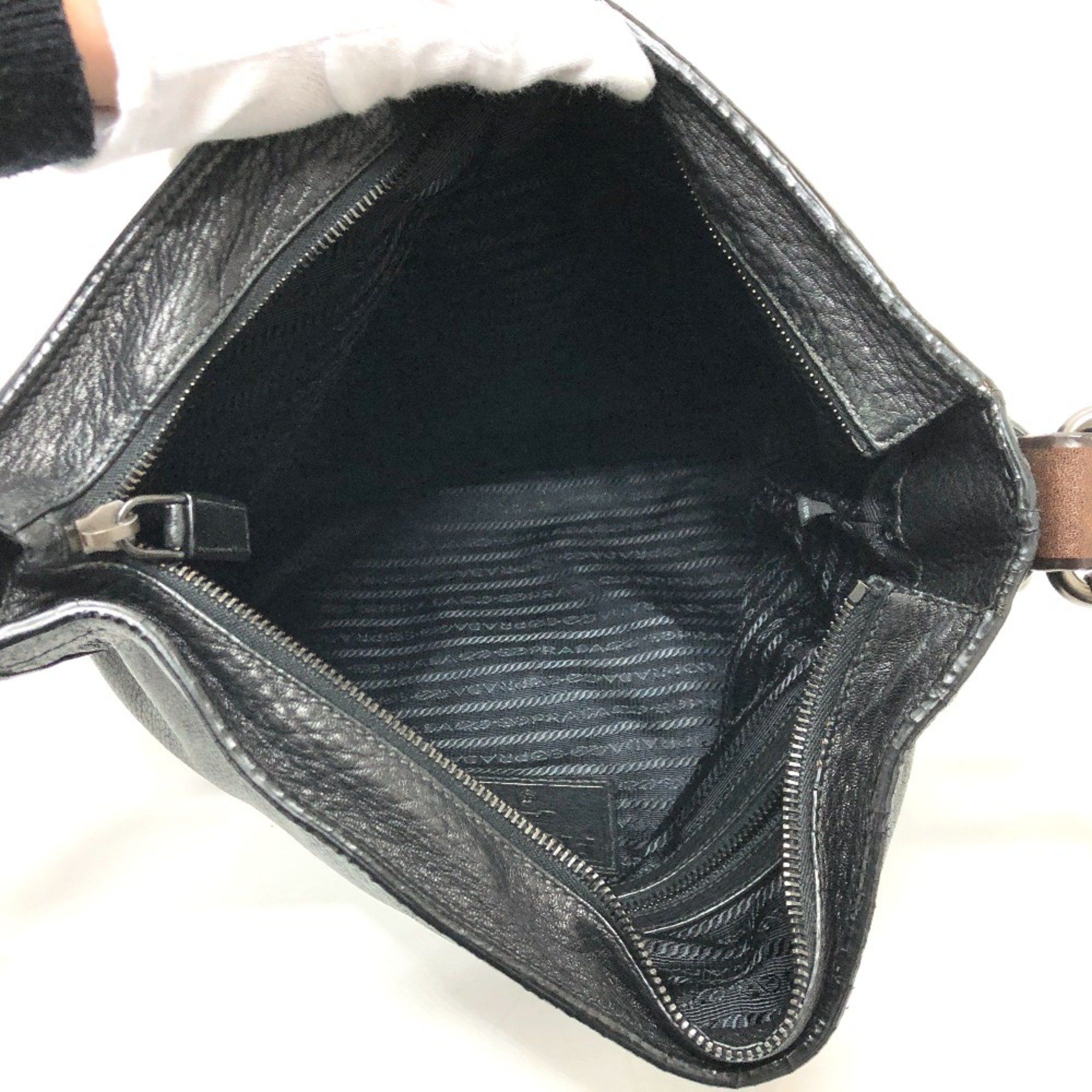 Prada PRADA VA0802 Bag Shoulder Bag Black Size ONE SIZE - 13 Thumbnail