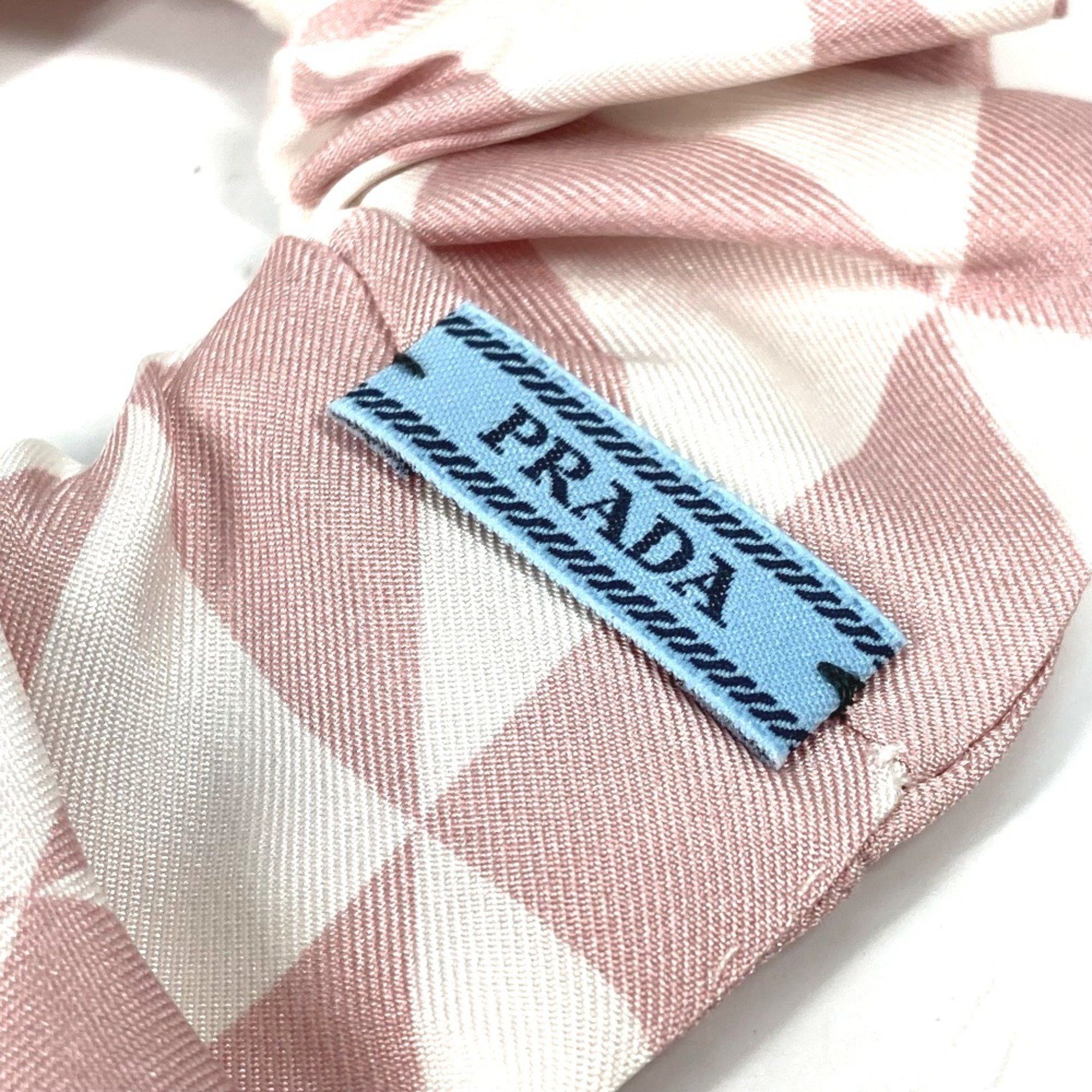 Prada PRADA 1IF015 triangle logo triangle logo plate hair accessories hair rubber Shush pink Size ONE SIZE - 3 Thumbnail