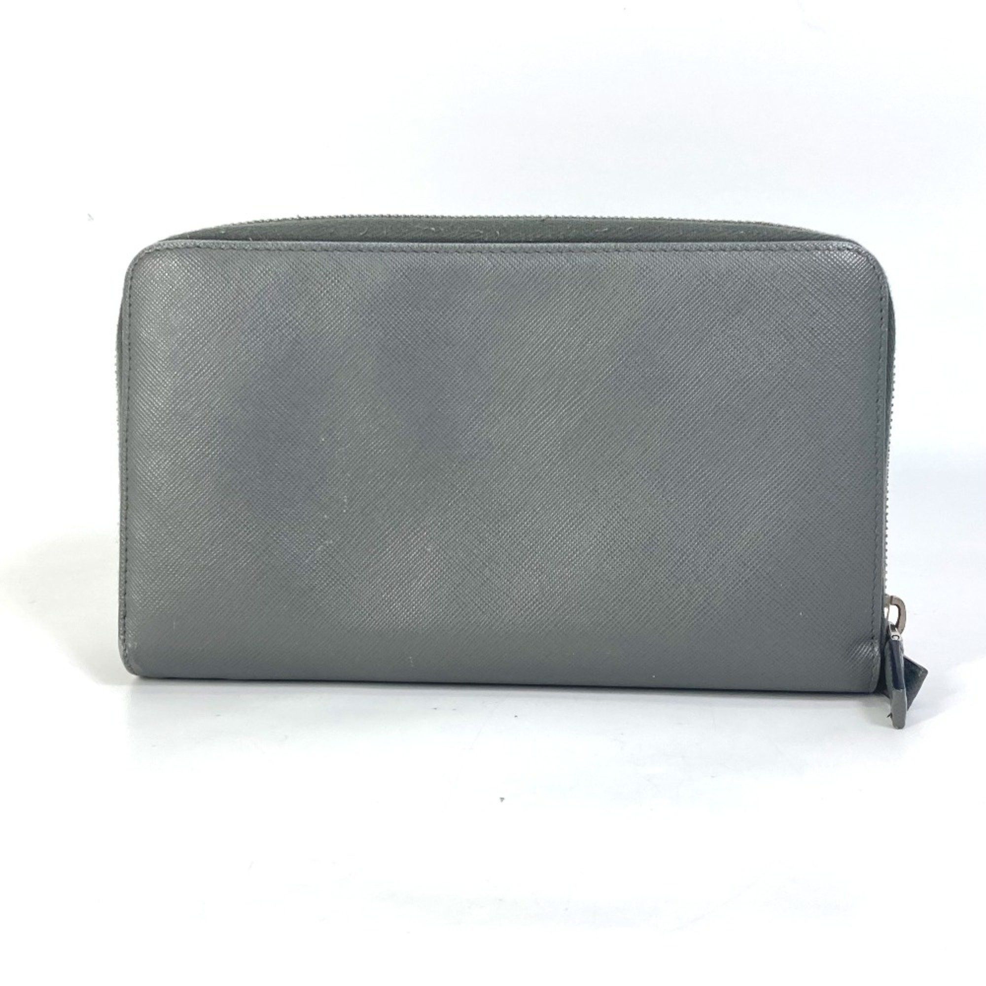 Prada PRADA organizer W zip long wallet Long Wallet gray Size ONE SIZE - 2 Thumbnail