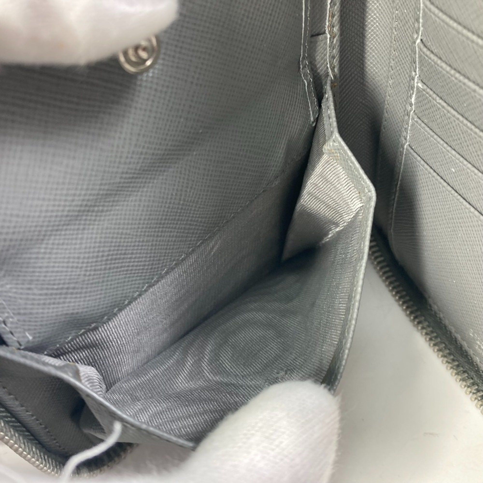 Prada PRADA organizer W zip long wallet Long Wallet gray Size ONE SIZE - 15 Thumbnail