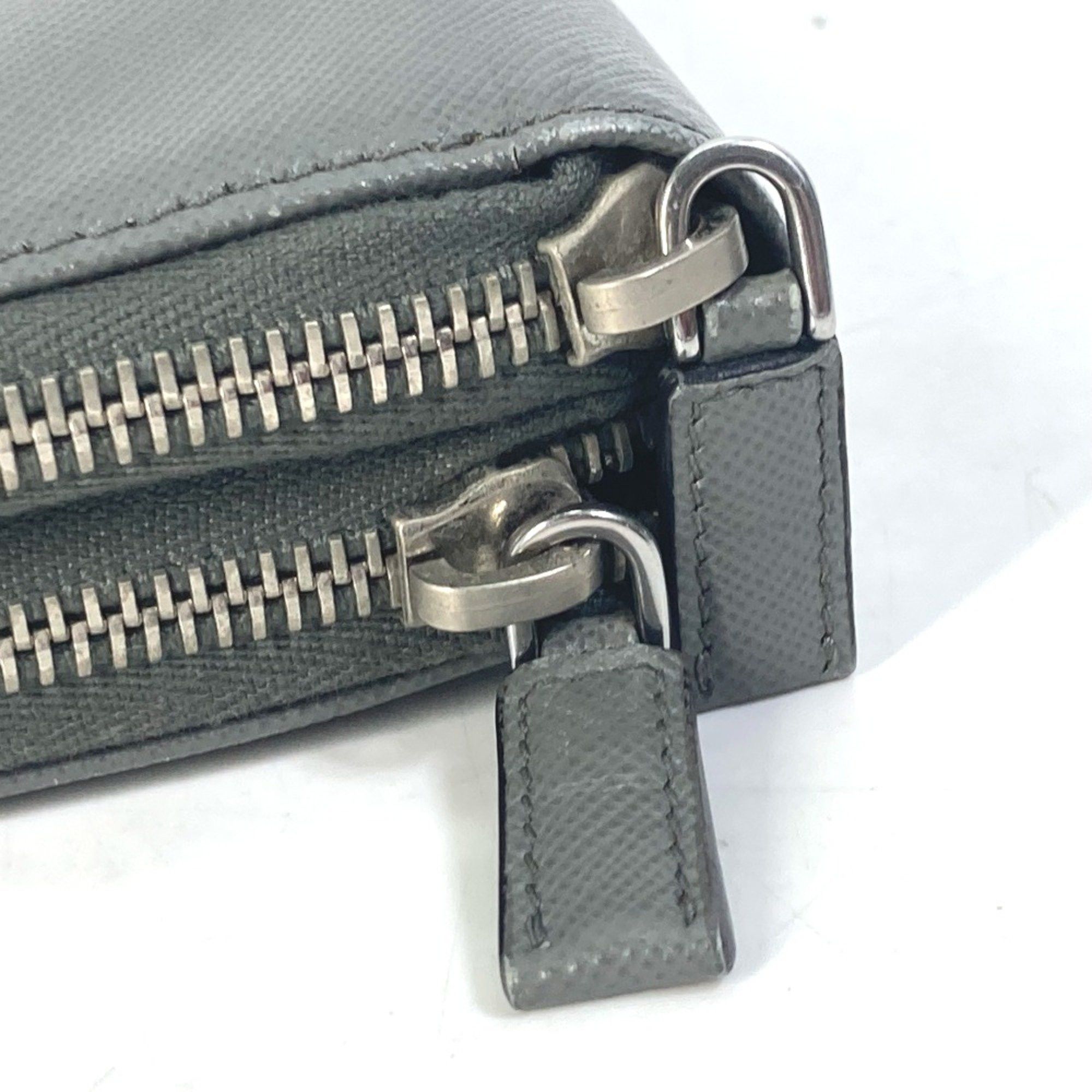 Prada PRADA organizer W zip long wallet Long Wallet gray Size ONE SIZE - 3 Thumbnail