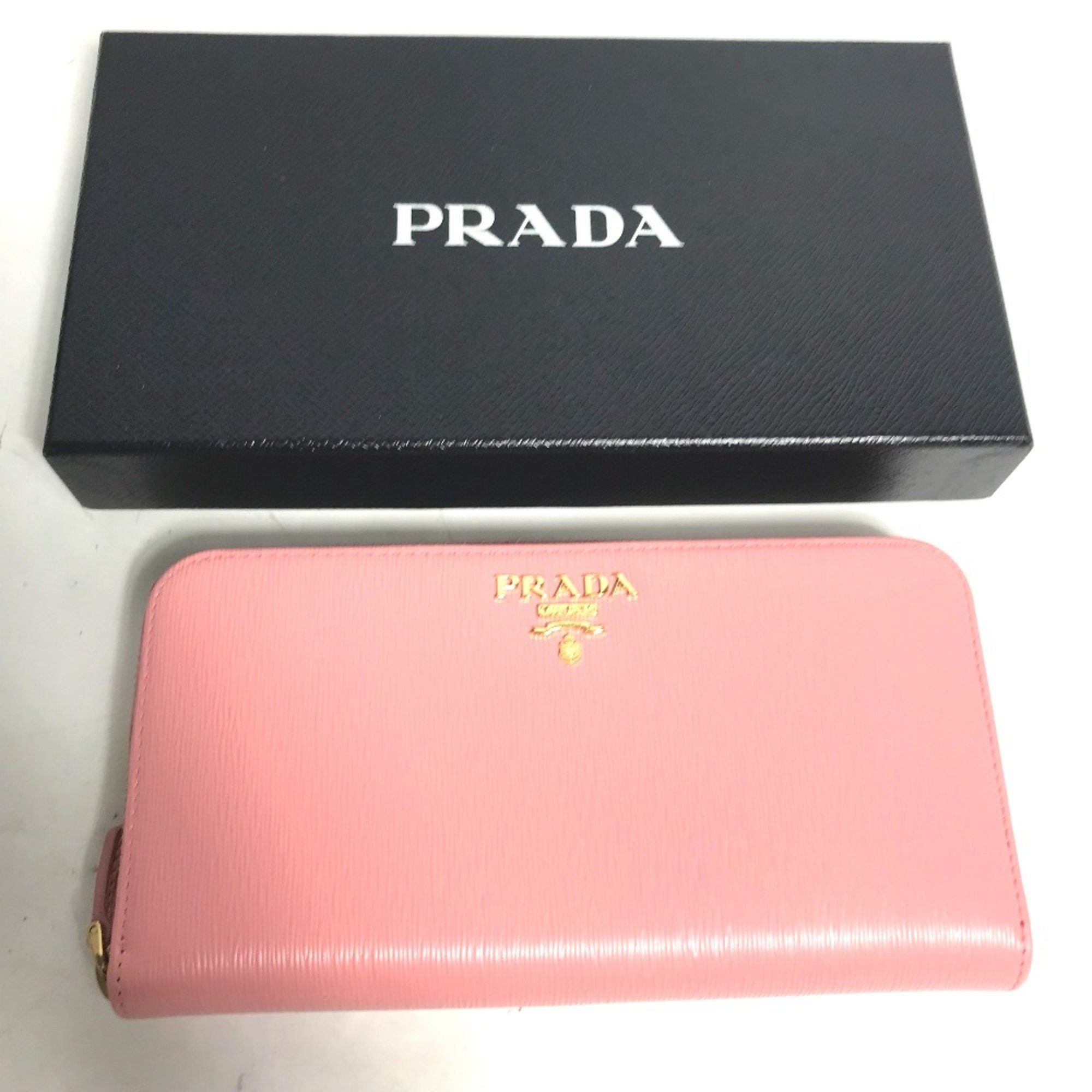 Prada PRADA logo Zip Around Long Wallet pink Size ONE SIZE - 7 Thumbnail
