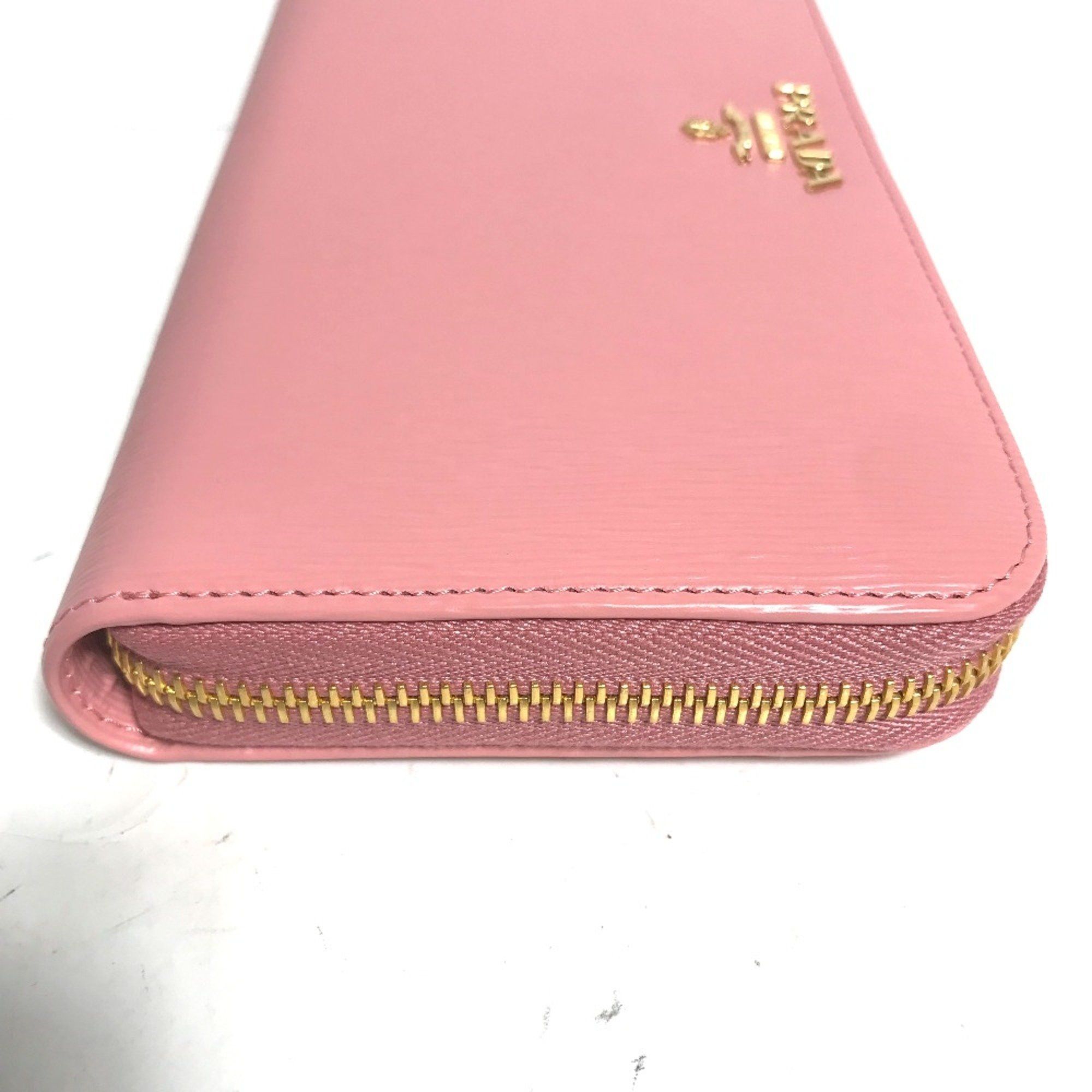 Prada PRADA logo Zip Around Long Wallet pink Size ONE SIZE - 3 Thumbnail