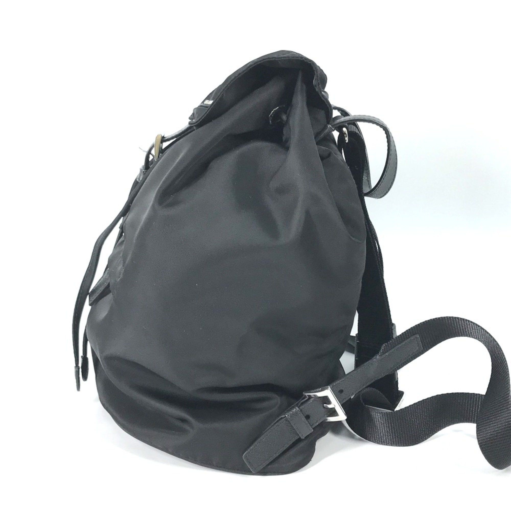 Prada PRADA 1BZ032 Logo Plate backpack bag Backpack Black Size ONE SIZE - 4 Thumbnail