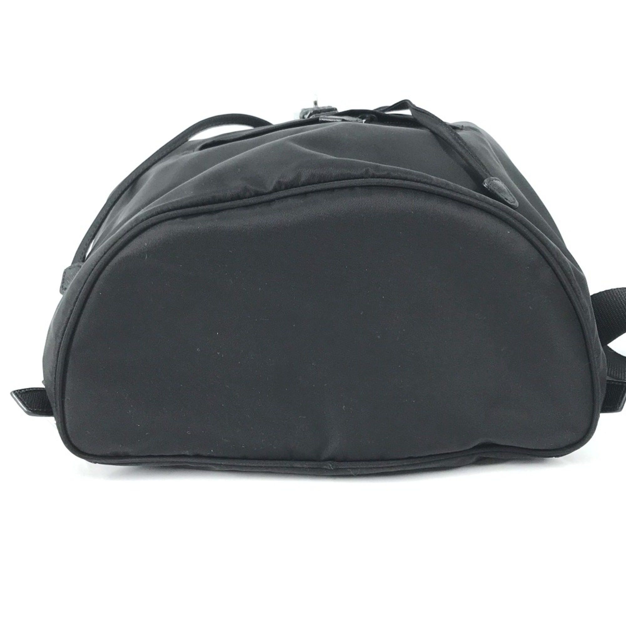 Prada PRADA 1BZ032 Logo Plate backpack bag Backpack Black Size ONE SIZE - 5 Thumbnail