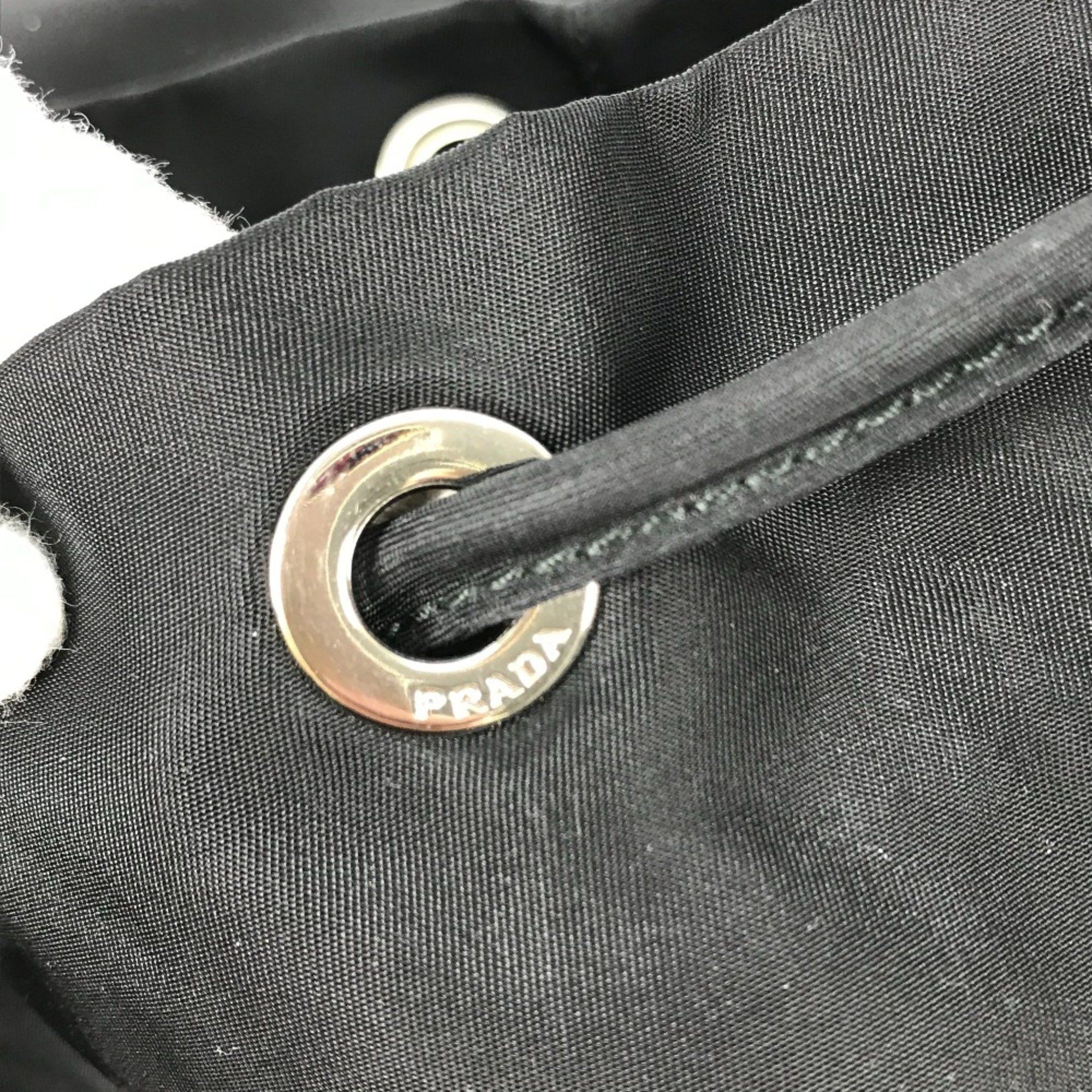 Prada PRADA 1BZ032 Logo Plate backpack bag Backpack Black Size ONE SIZE - 13 Thumbnail