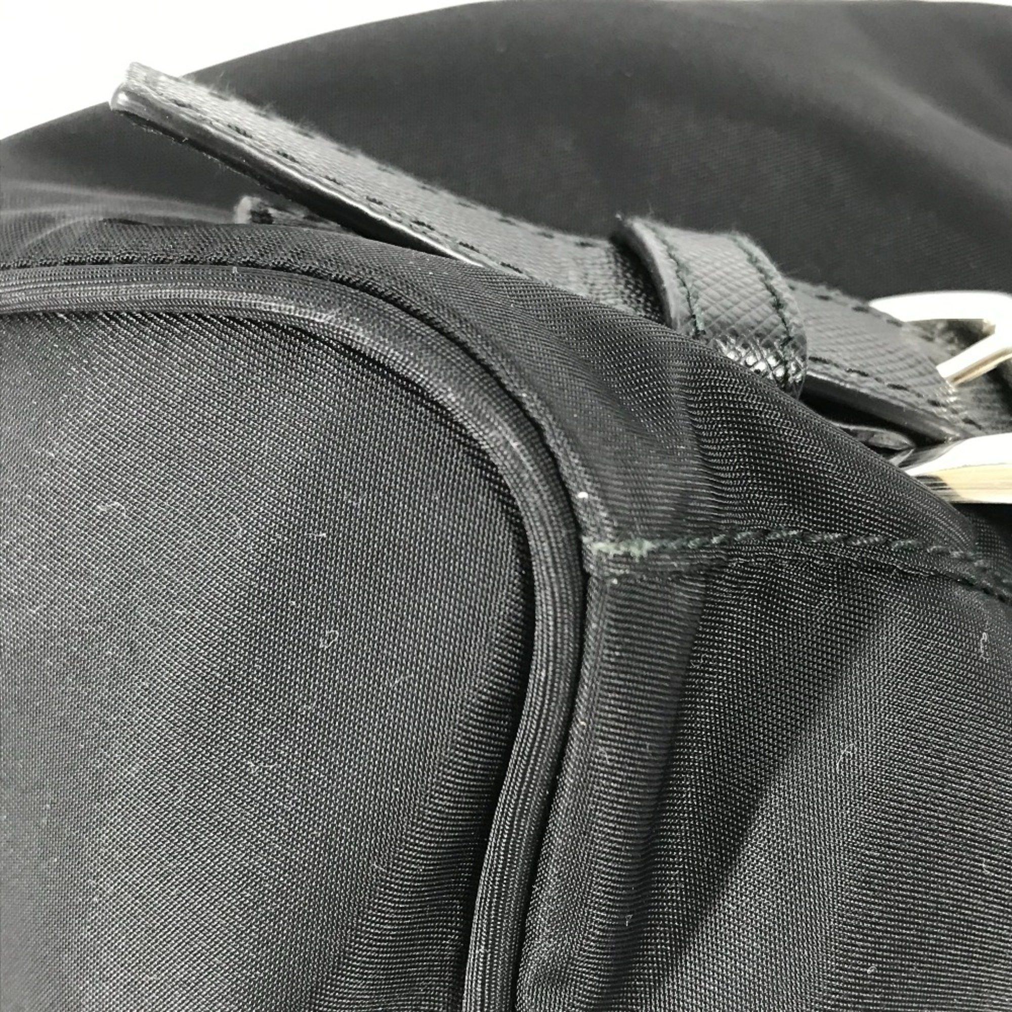 Prada PRADA 1BZ032 Logo Plate backpack bag Backpack Black Size ONE SIZE - 9 Thumbnail