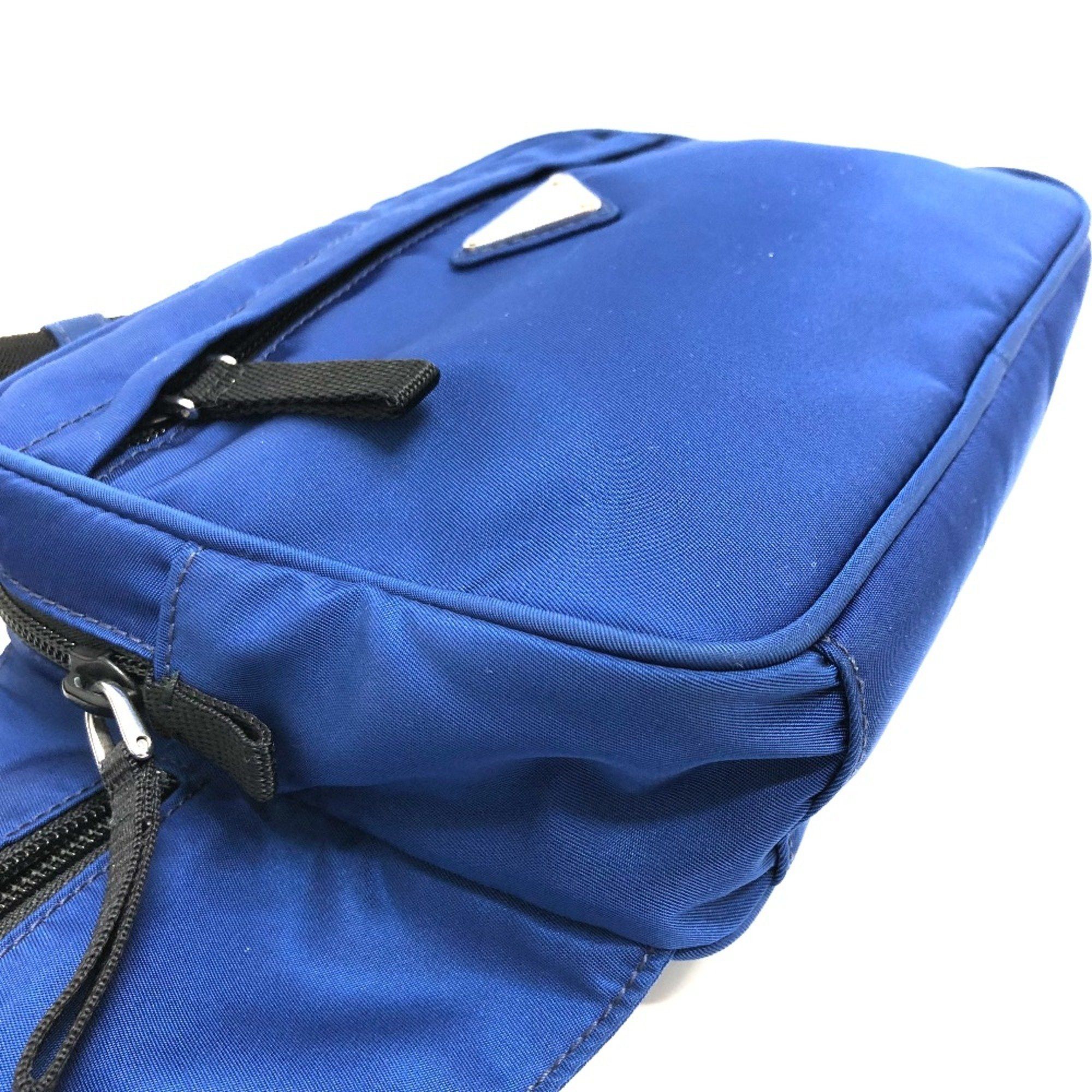 Prada PRADA 2VL001 Triangle logo Bag Waist Pouch blue SilverHardware Size ONE SIZE - 9 Thumbnail