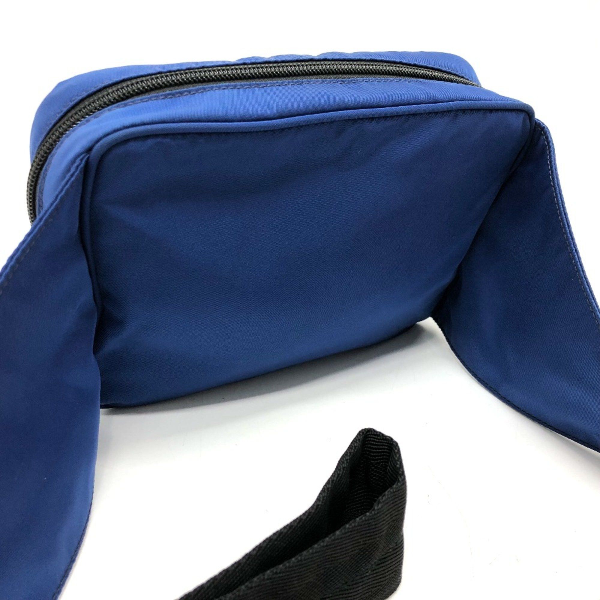 Prada PRADA 2VL001 Triangle logo Bag Waist Pouch blue SilverHardware Size ONE SIZE - 2 Thumbnail