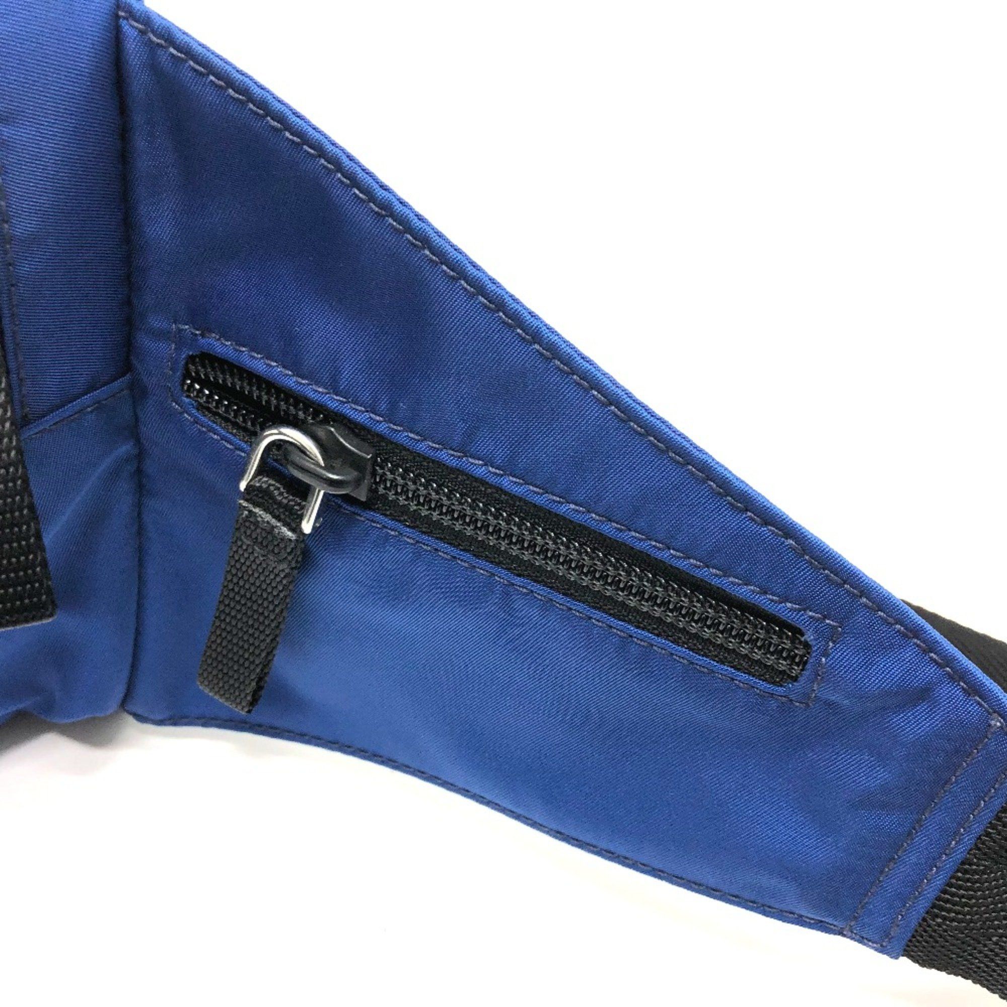 Prada PRADA 2VL001 Triangle logo Bag Waist Pouch blue SilverHardware Size ONE SIZE - 13 Thumbnail