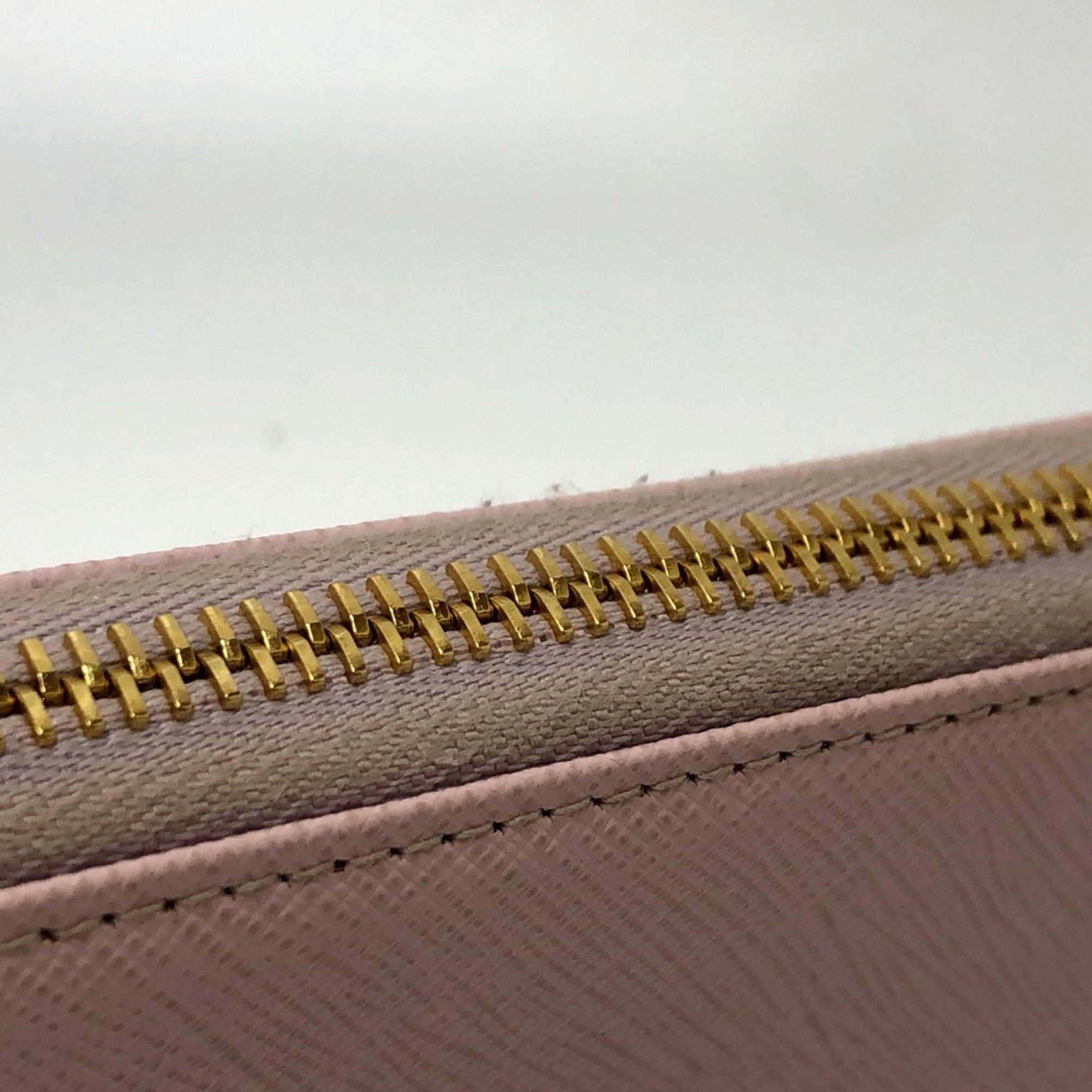 Prada PRADA 1ML506 logo Zip Around Long Wallet pink GoldHardware Size ONE SIZE - 8 Thumbnail